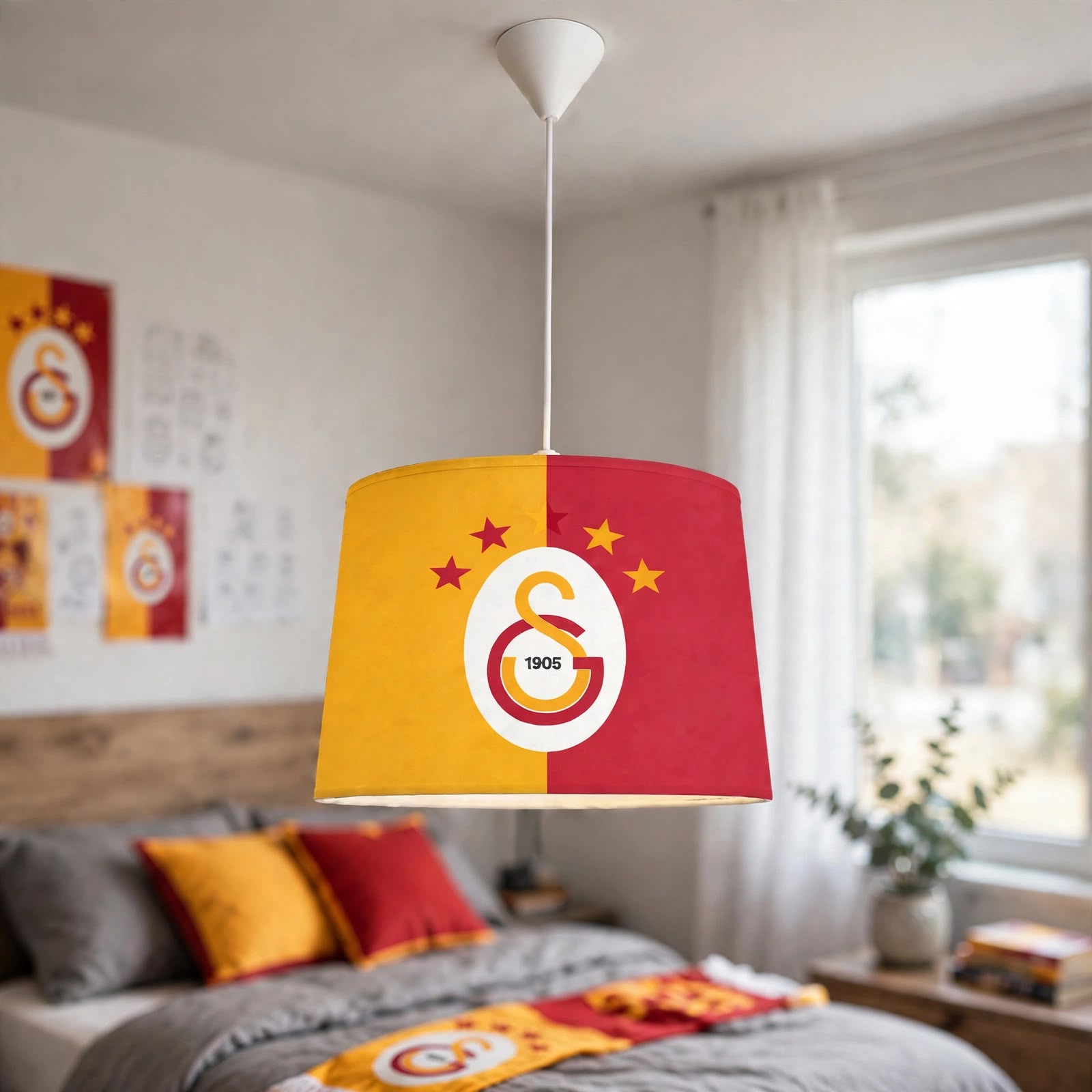 Minibabyroom Galatasaray Parçalı Temalı Çocuk Odası Sarkıt Avize