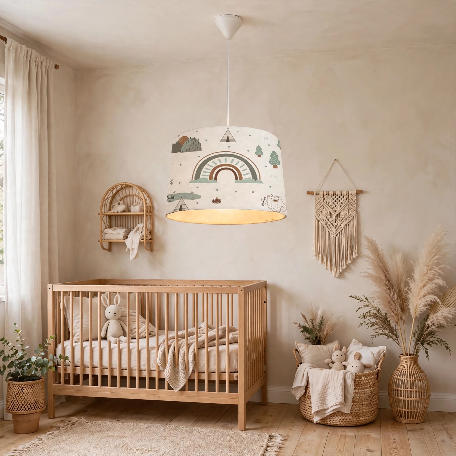 Minibabyroom Gökkuşağı Temalı Çocuk Odası Sarkıt Avize