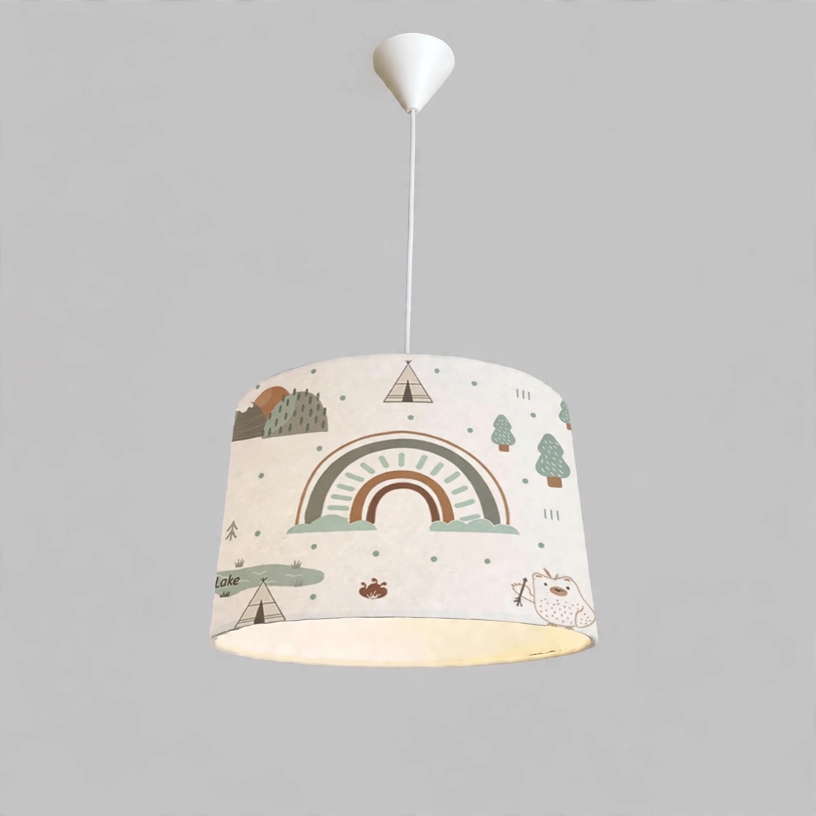 Minibabyroom Gökkuşağı Temalı Çocuk Odası Sarkıt Avize