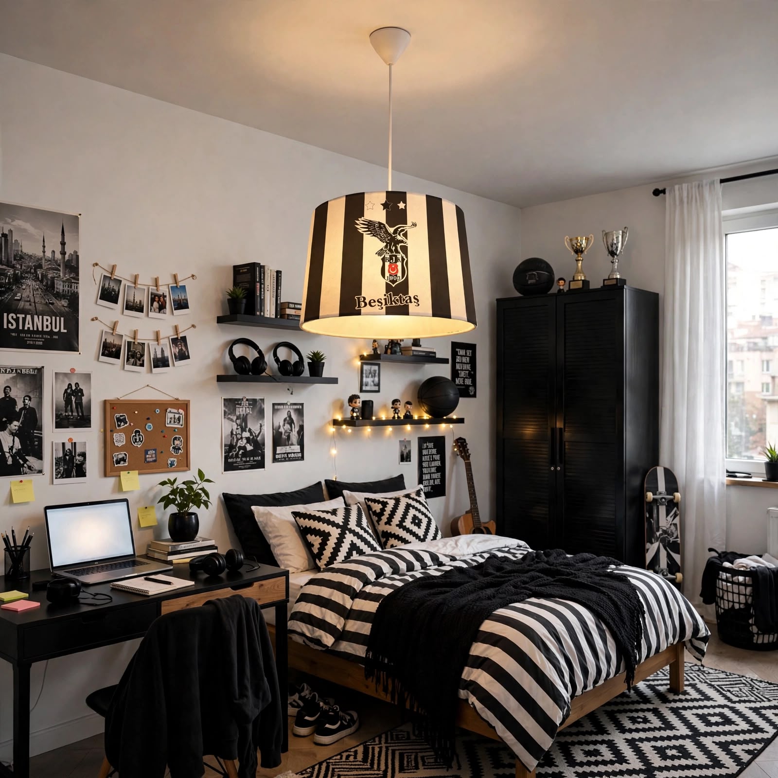 Minibabyroom Beşiktaş Temalı Çocuk Odası Sarkıt Avize