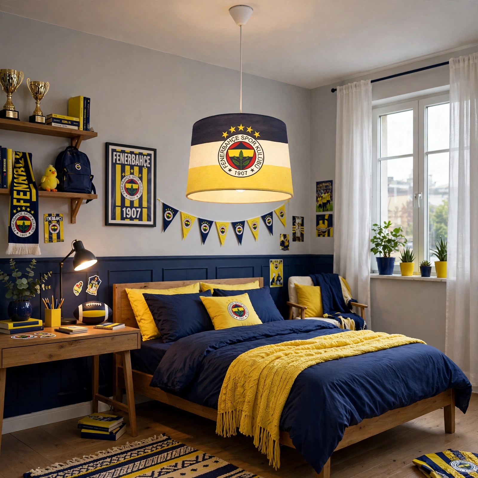 Minibabyroom Fenerbahçe Temalı Çocuk Odası Sarkıt Avize