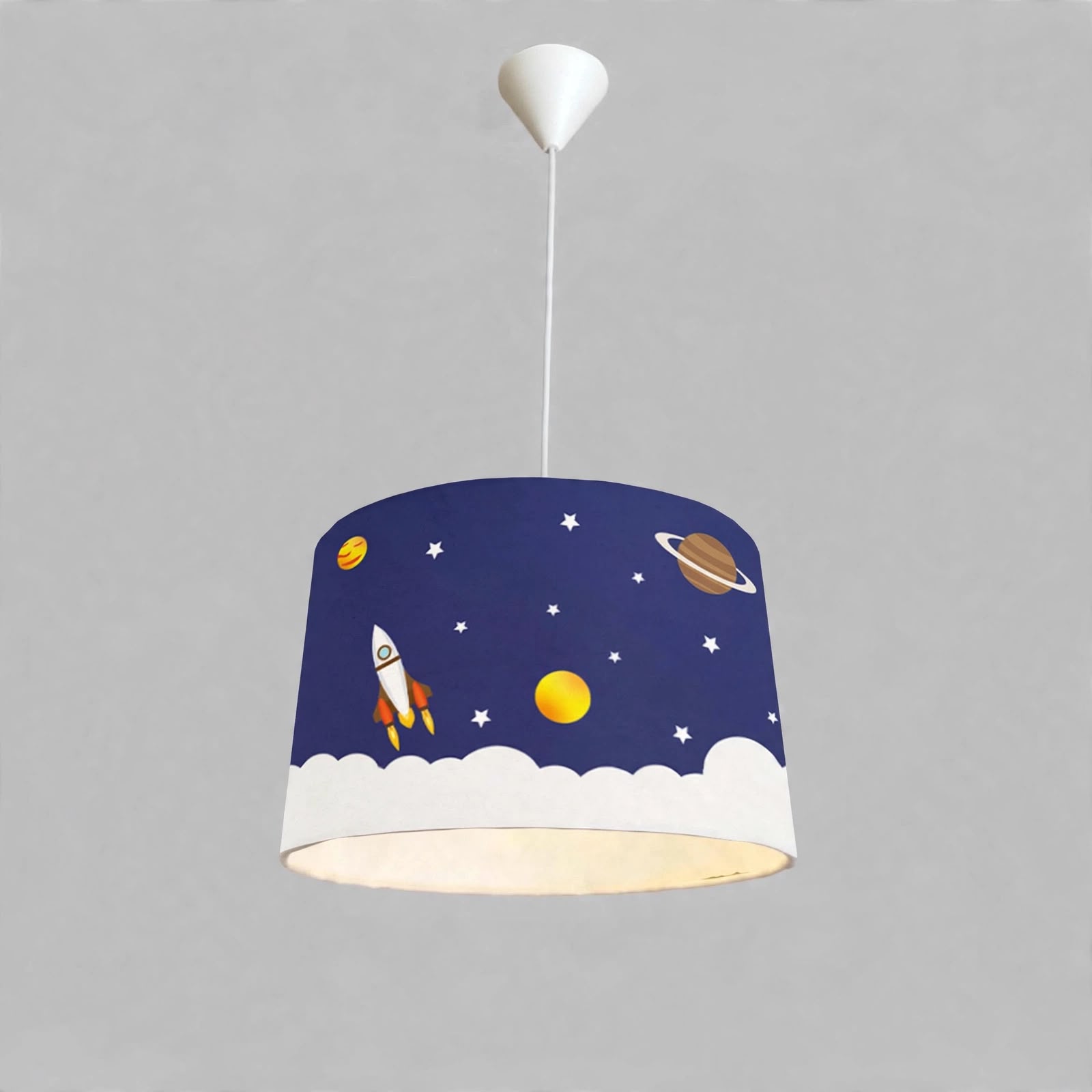 Minibabyroom Uzay Temalı Çocuk Odası Sarkıt Avize