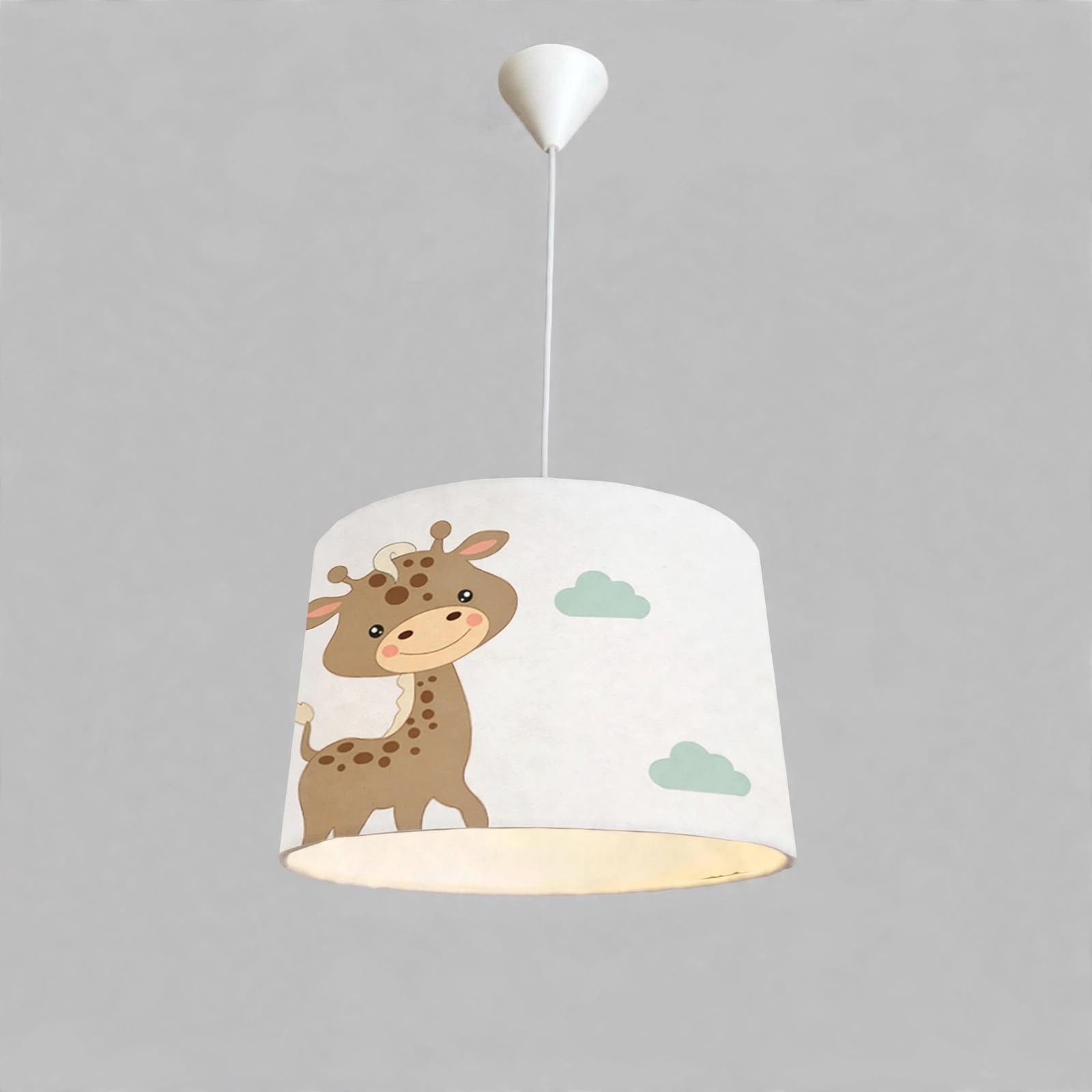 Minibabyroom Zürafa ve Gökkuşağı Temalı Çocuk Odası Sarkıt Avize