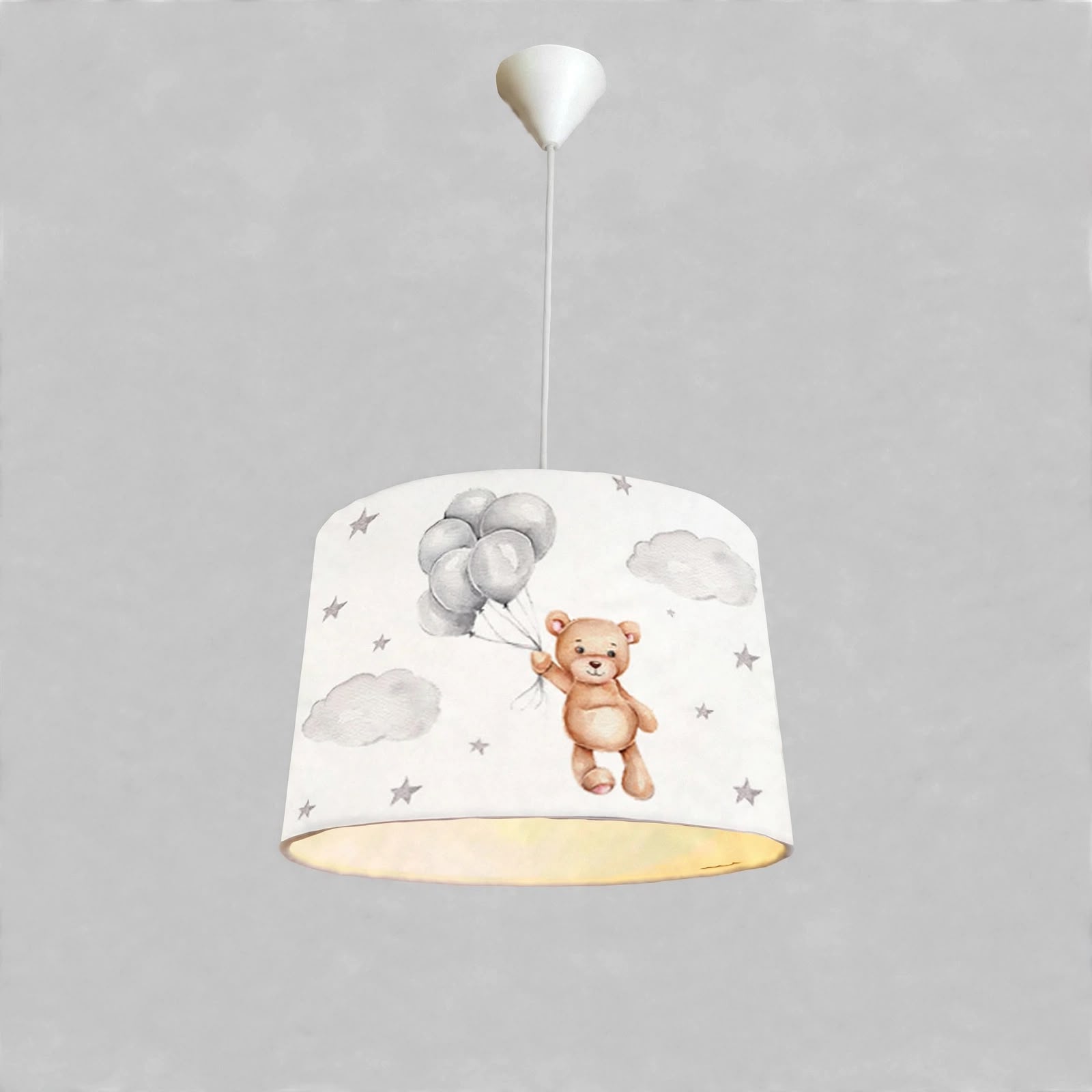 Minibabyroom Balonlu Ayıcık Temalı Çocuk Odası Sarkıt Avize