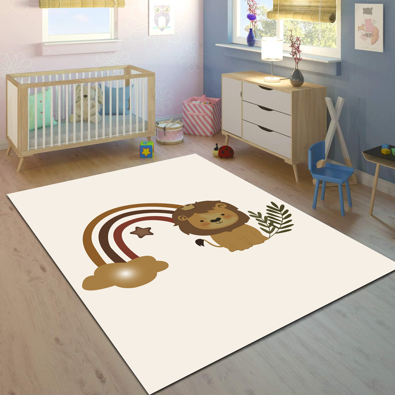 Minibabyrooms Aslan ve Gökkuşağı