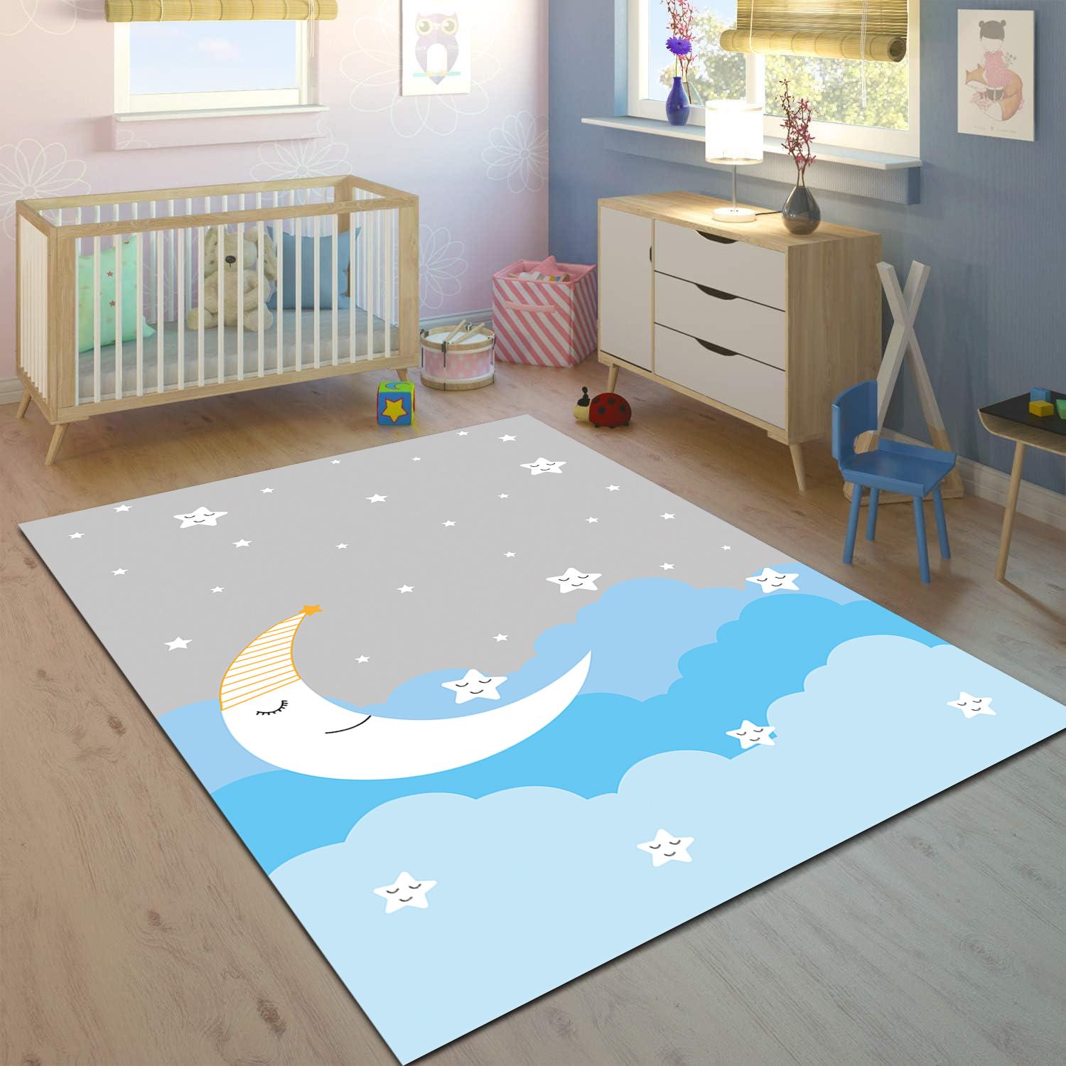 Minibabyrooms Mavi Ay ve Yıldızlar
