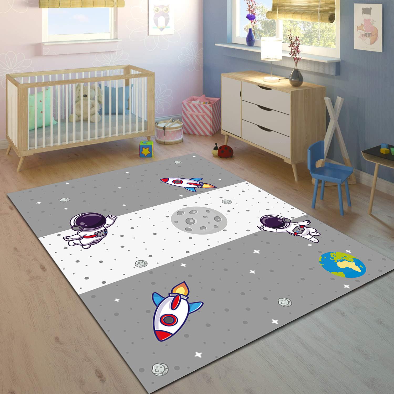 Minibabyrooms Gri Beyaz Uzay Temalı