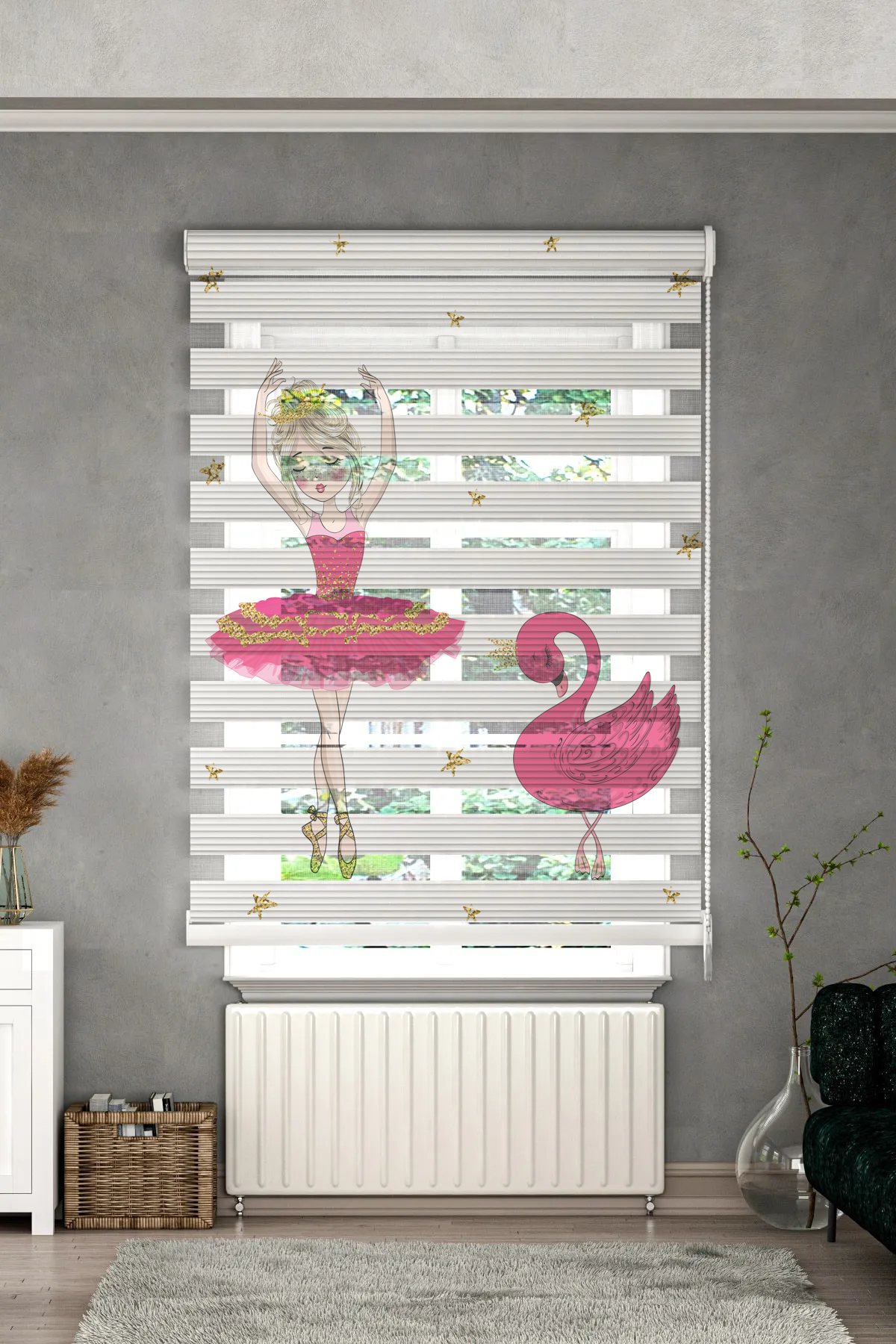 Minibabyrooms Pembe Balerin Kız ve Kuğu