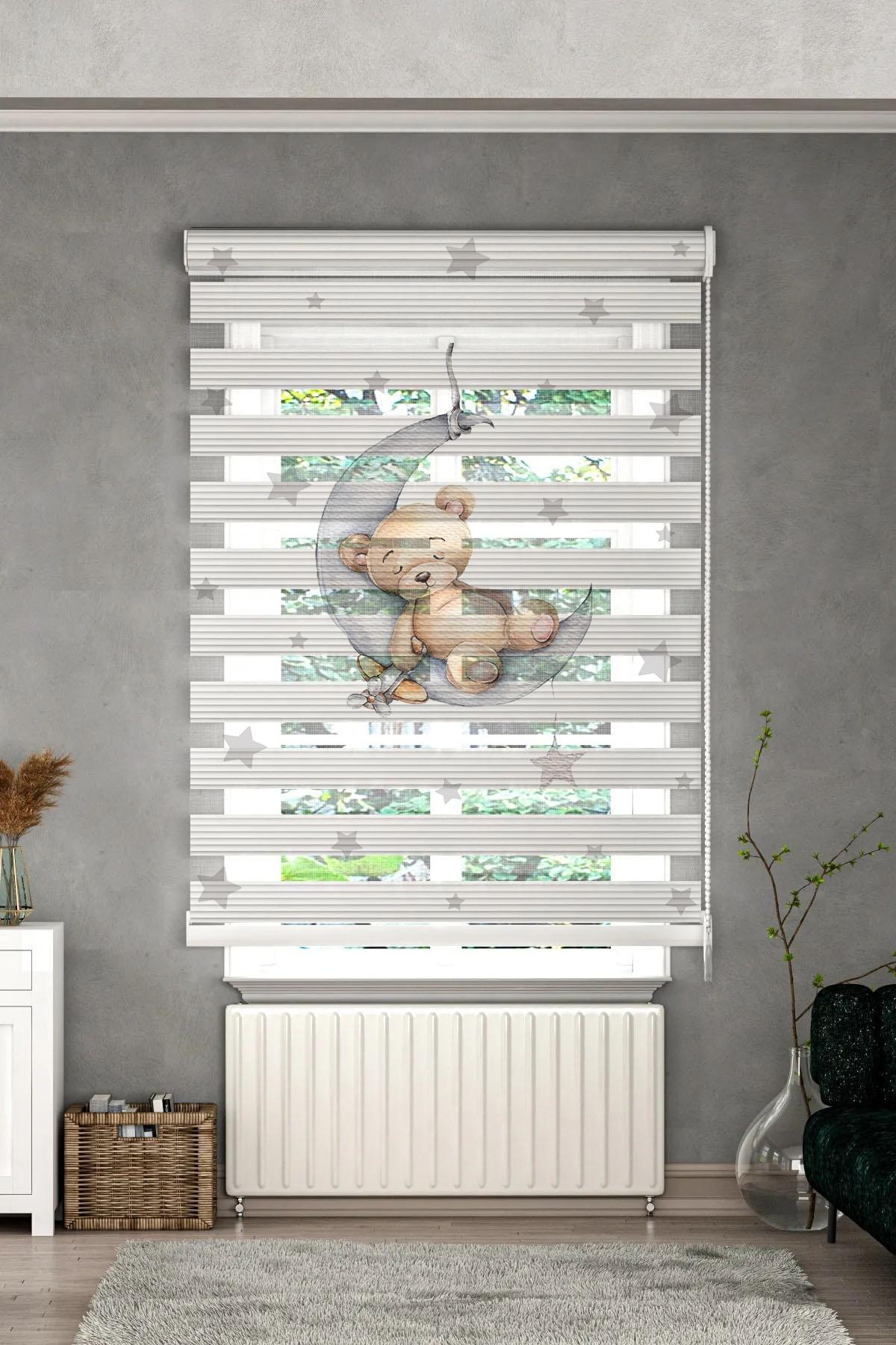 Minibabyrooms Ayda Uyuyan Ayıcık Beyaz Zemin
