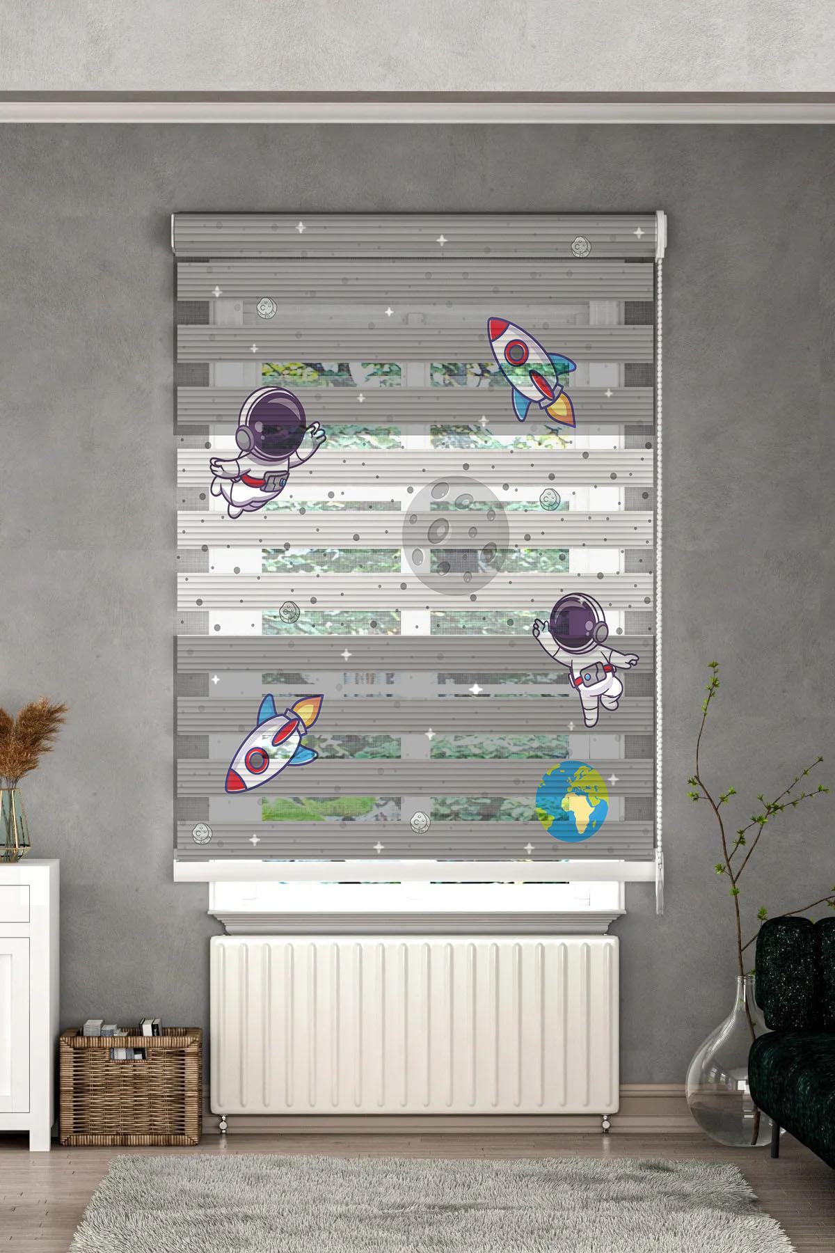 Minibabyrooms Gri Beyaz Uzay Temalı
