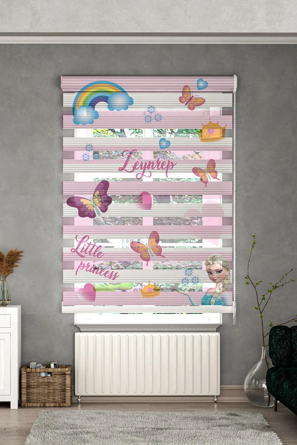 Minibabyrooms Pembe Beyaz Şeritli Elsa ve Seksek