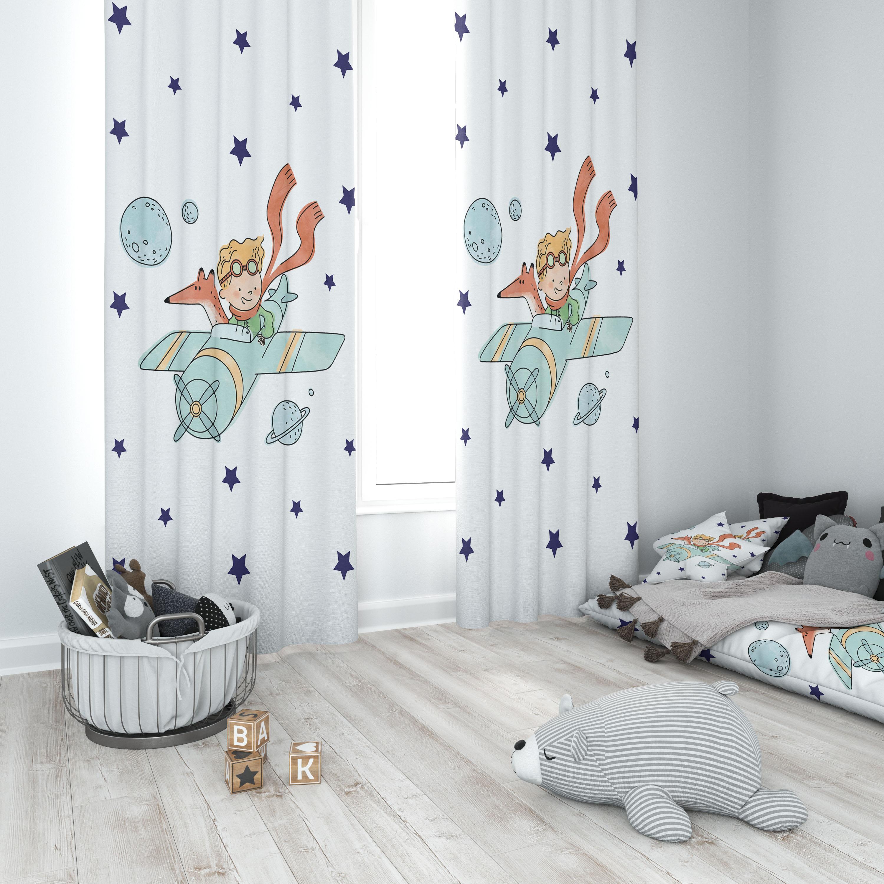 Minibabyrooms Küçük Prens Temalı Fon Perde