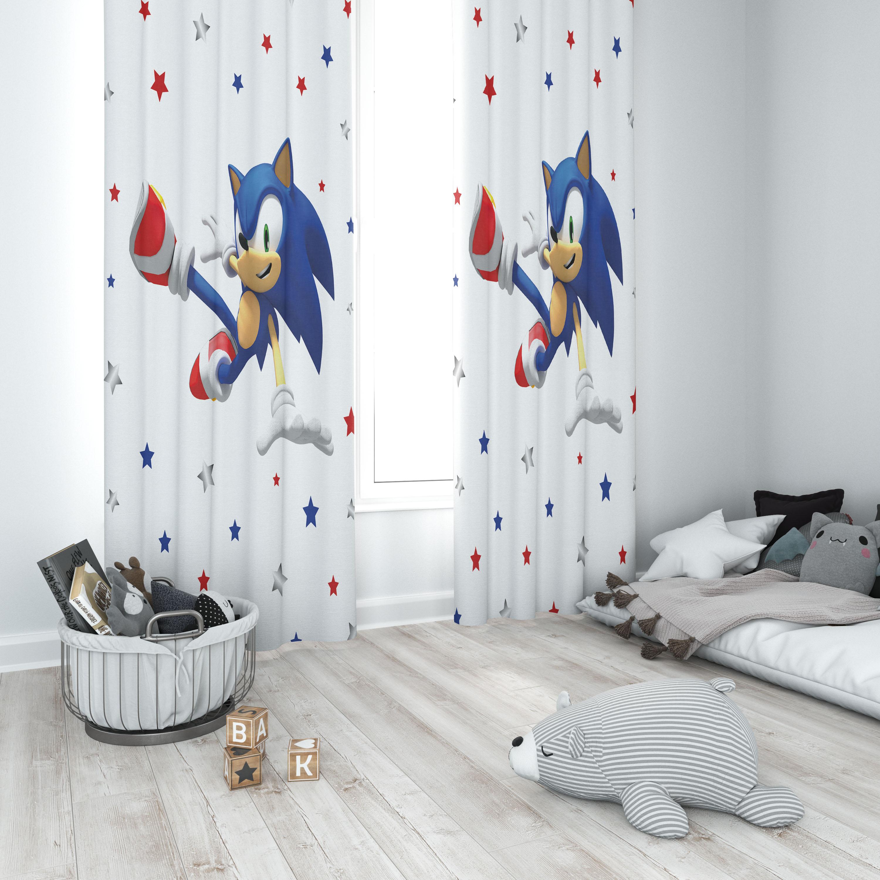 Minibabyrooms Sonic Temalı Fon Perde