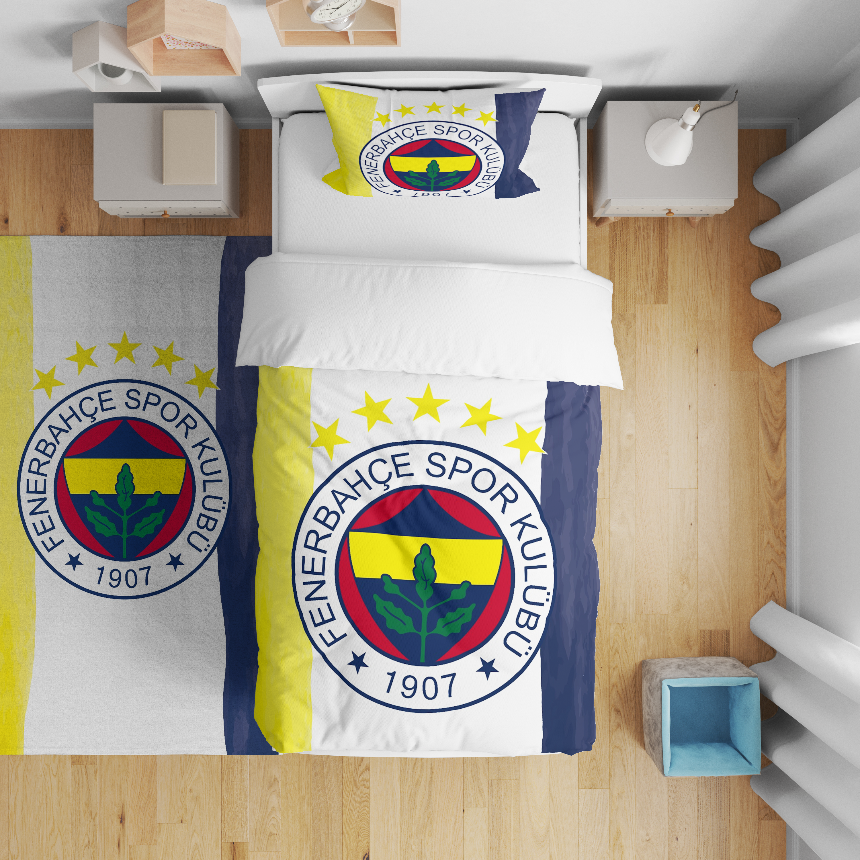 Minibabyrooms Fenerbahçe Desenli Nevresim Takımı