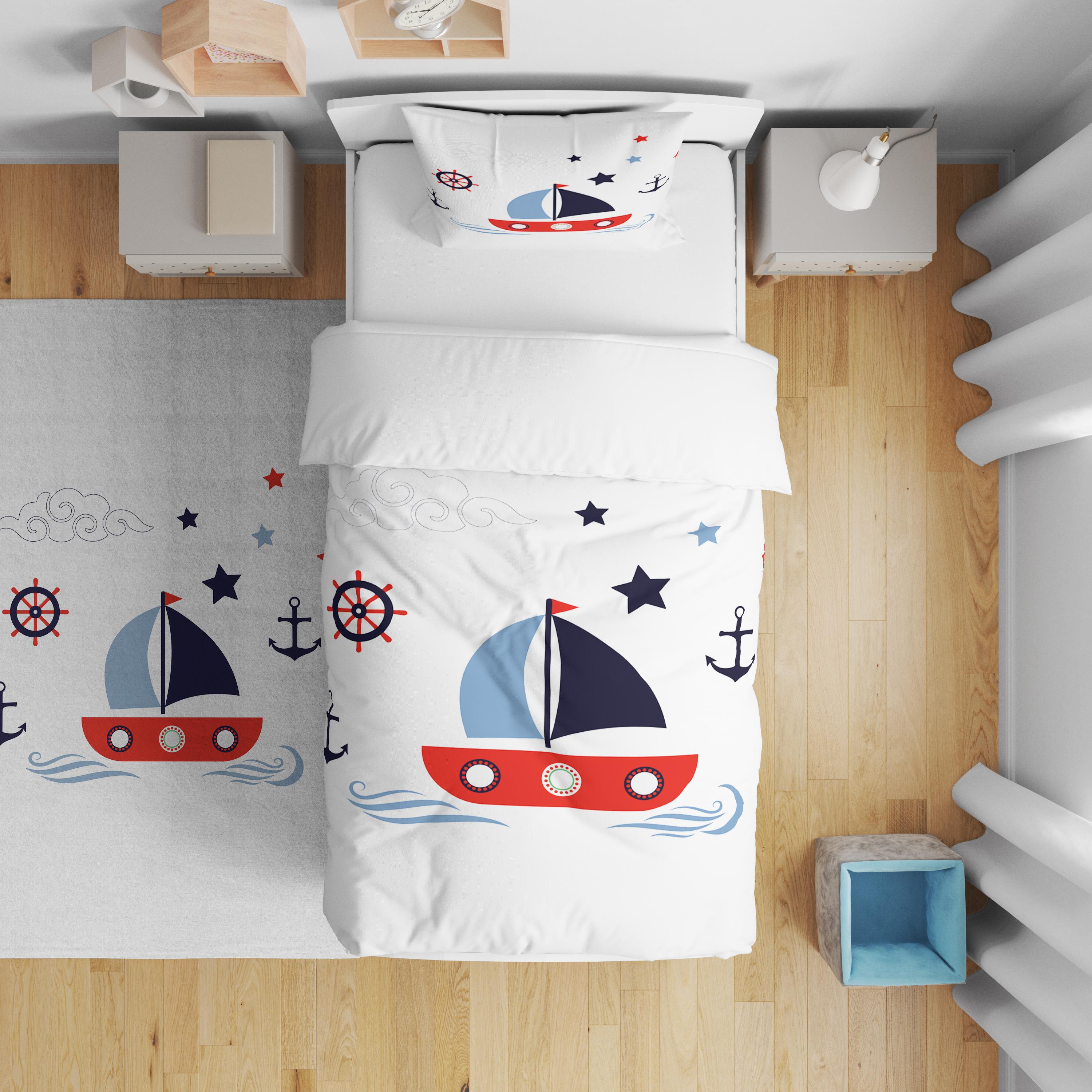 Minibabyrooms  Yelkenli Desenli Nevresim Takımı