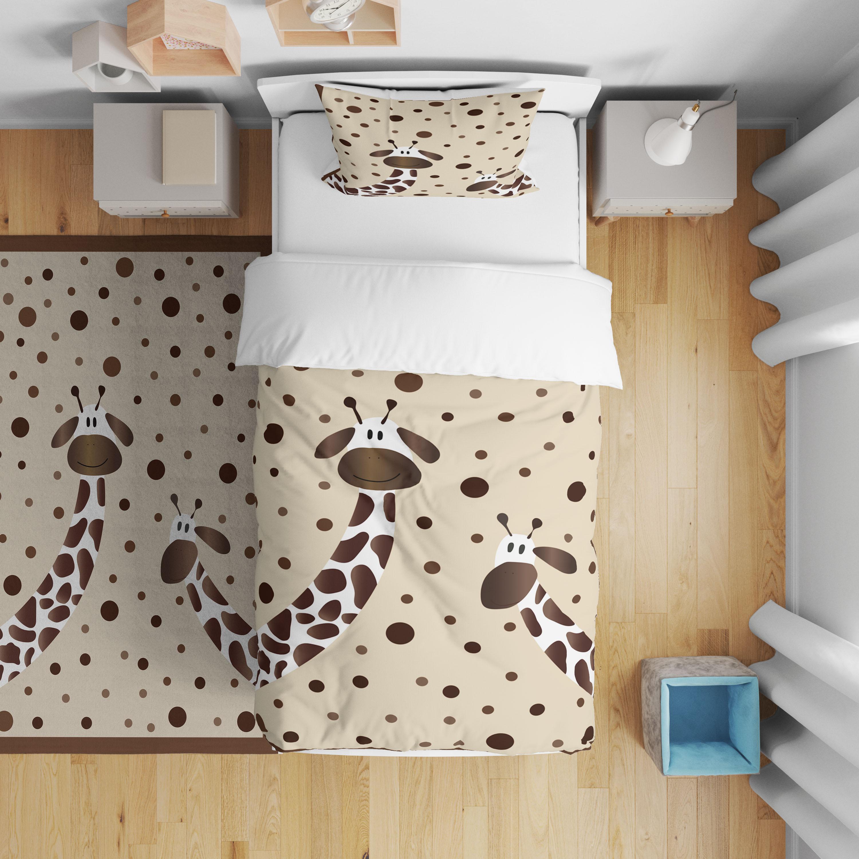Minibabyrooms  Zürafalar Desenli Nevresim Takımı