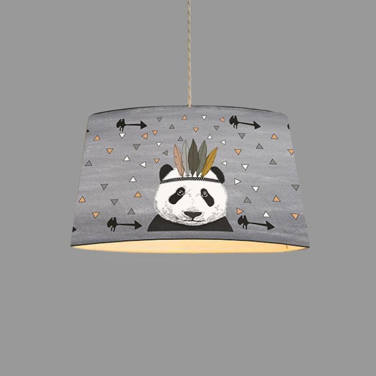 Minibabyroom Kızılderili Panda Temalı Çocuk Odası Sarkıt Avize