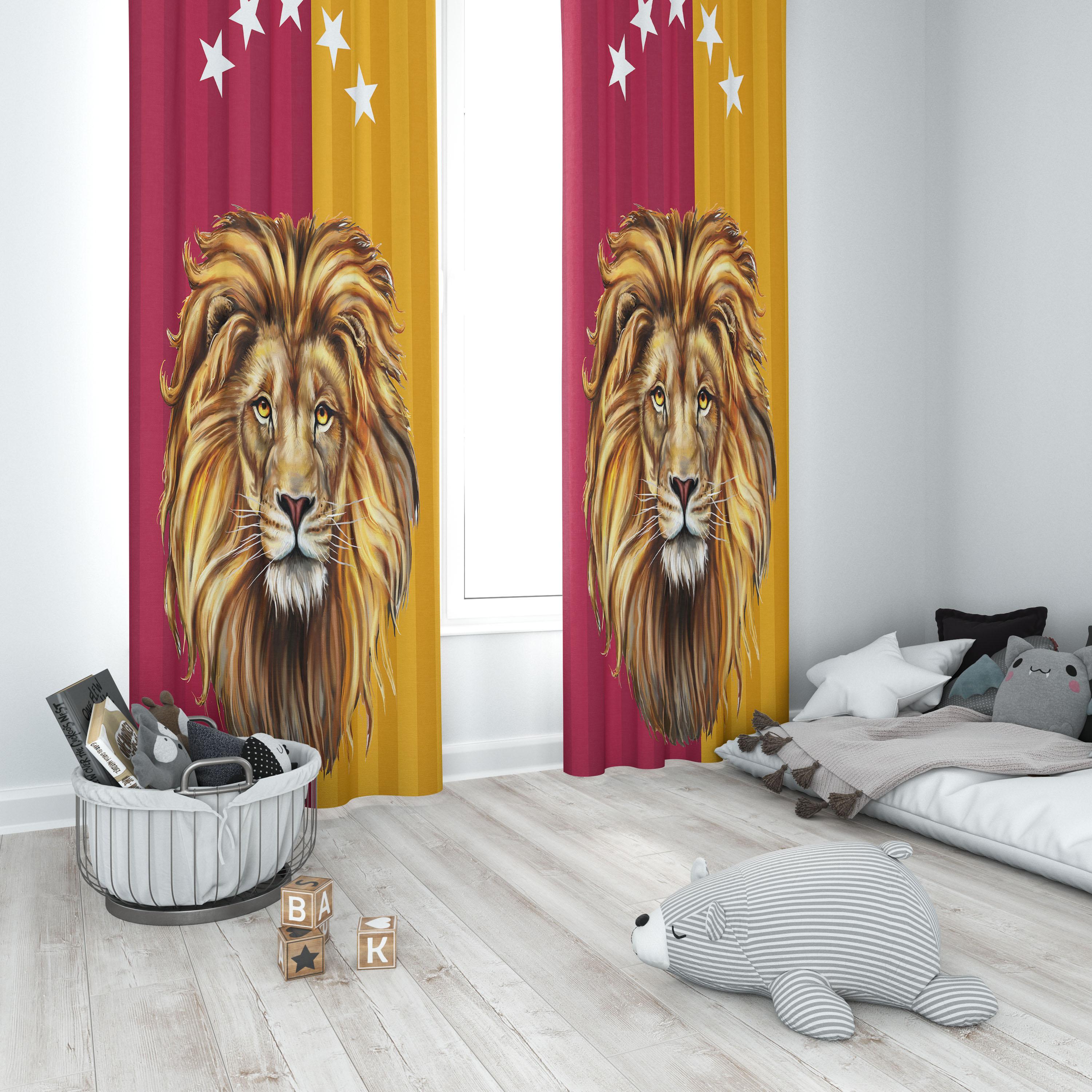 Minibabyrooms Aslan Kral Temalı Fon Perde