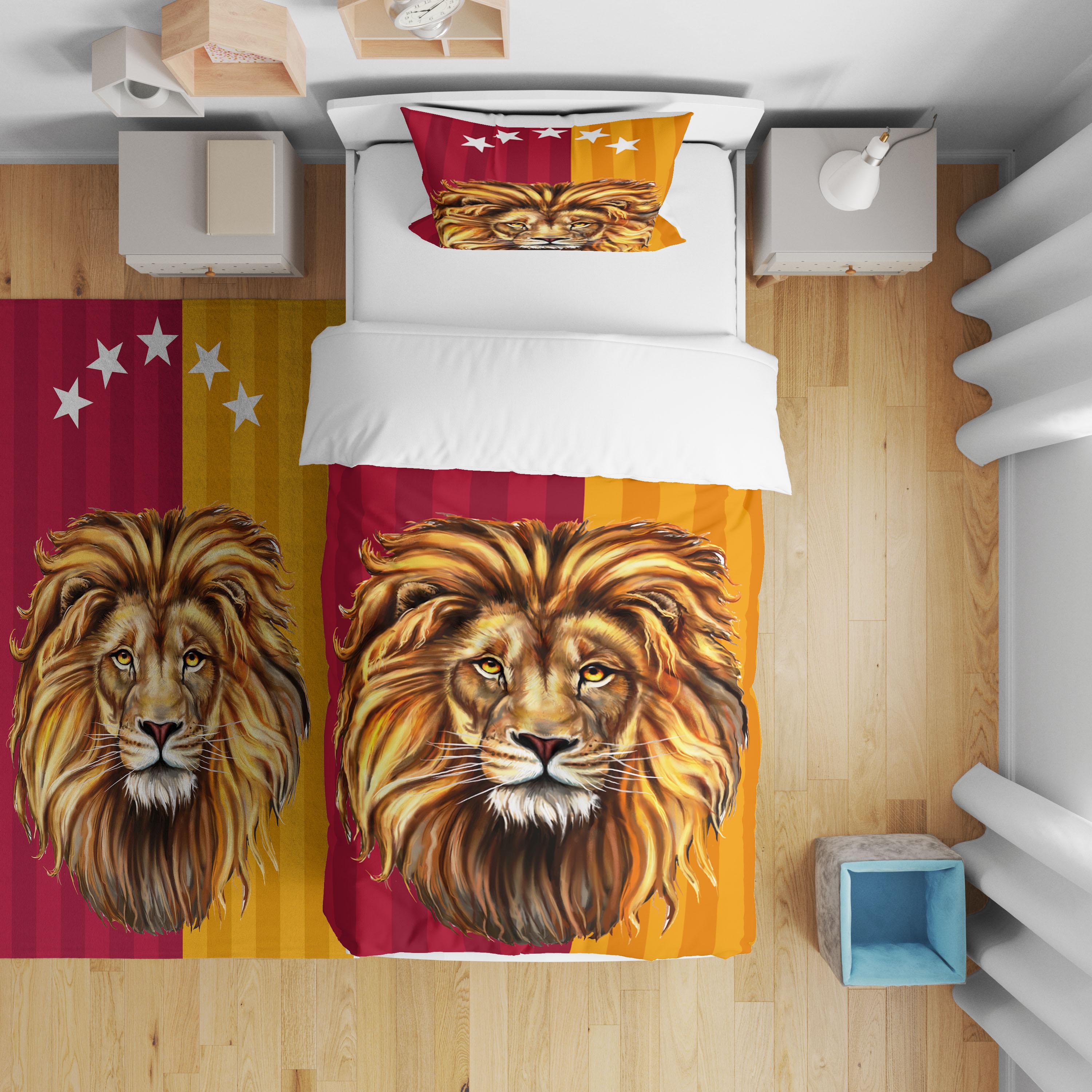 Minibabyrooms  Aslan Kral Desenli Nevresim Takımı