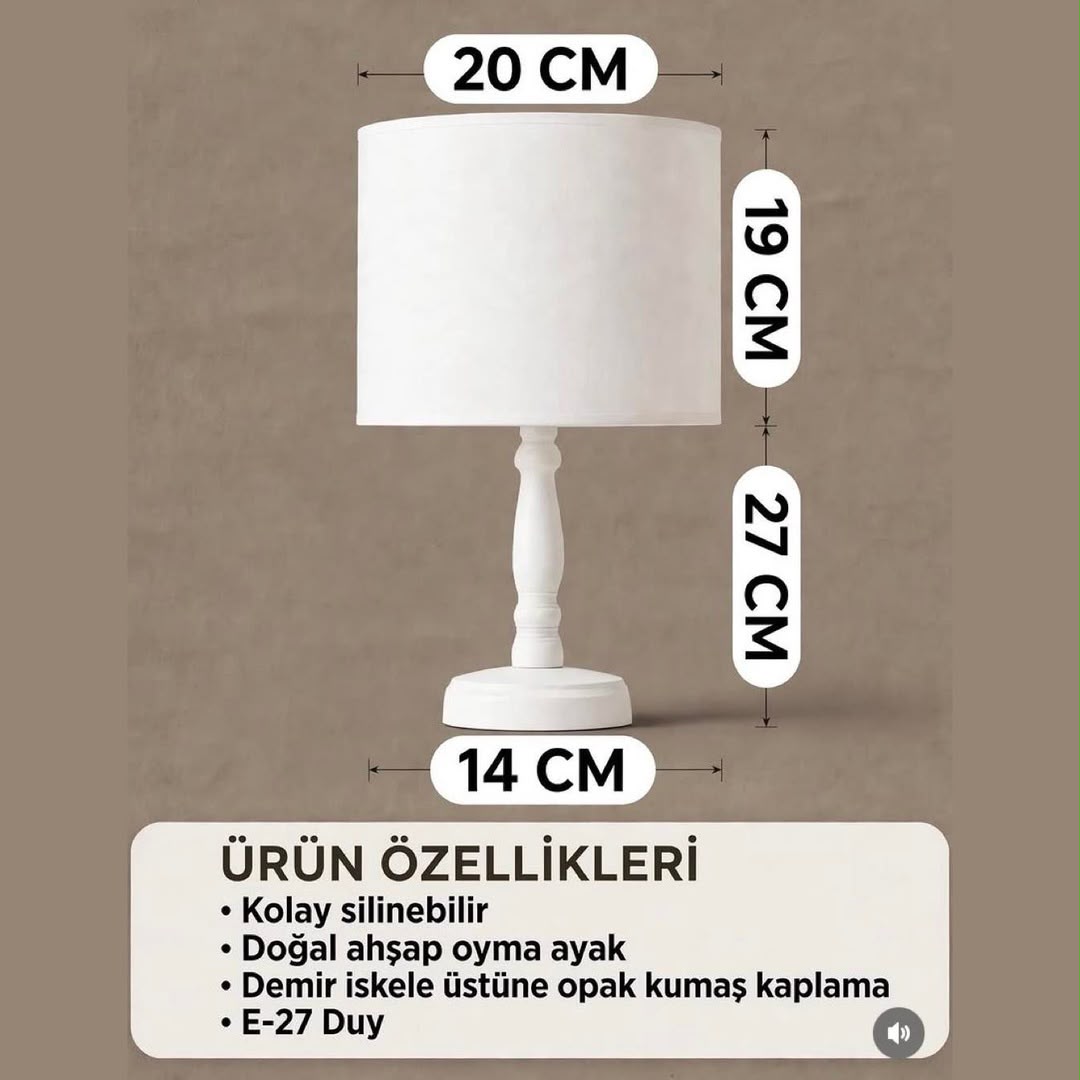 Minibabyrooms Seksek Gökkuşağı Desenli Ahşap Oyma Ayak Abajur
