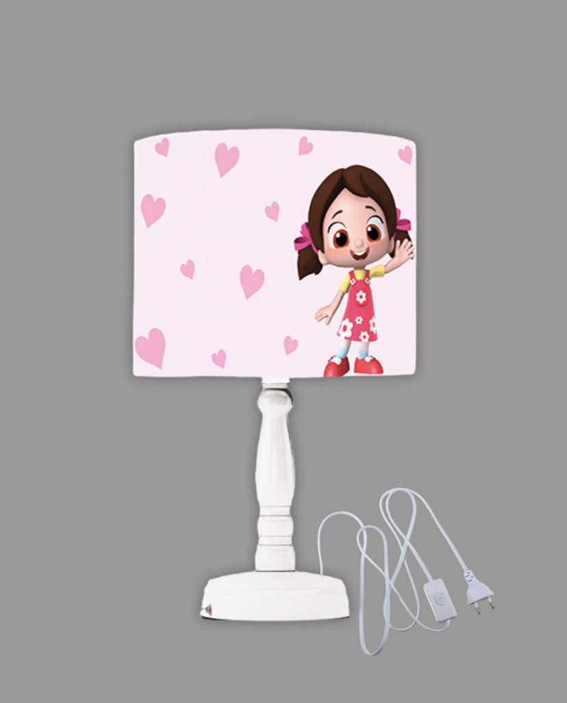 Minibabyrooms Niloya Desenli Ahşap Oyma Ayak Abajur