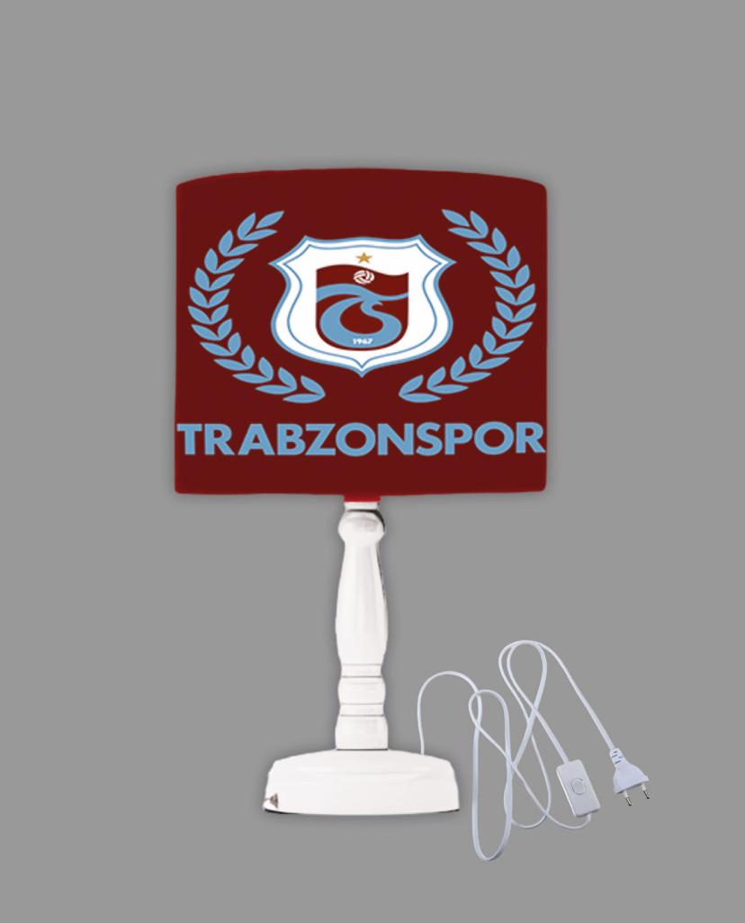 Minibabyrooms Trabzonspor Desenli Ahşap Oyma Ayak Abajur