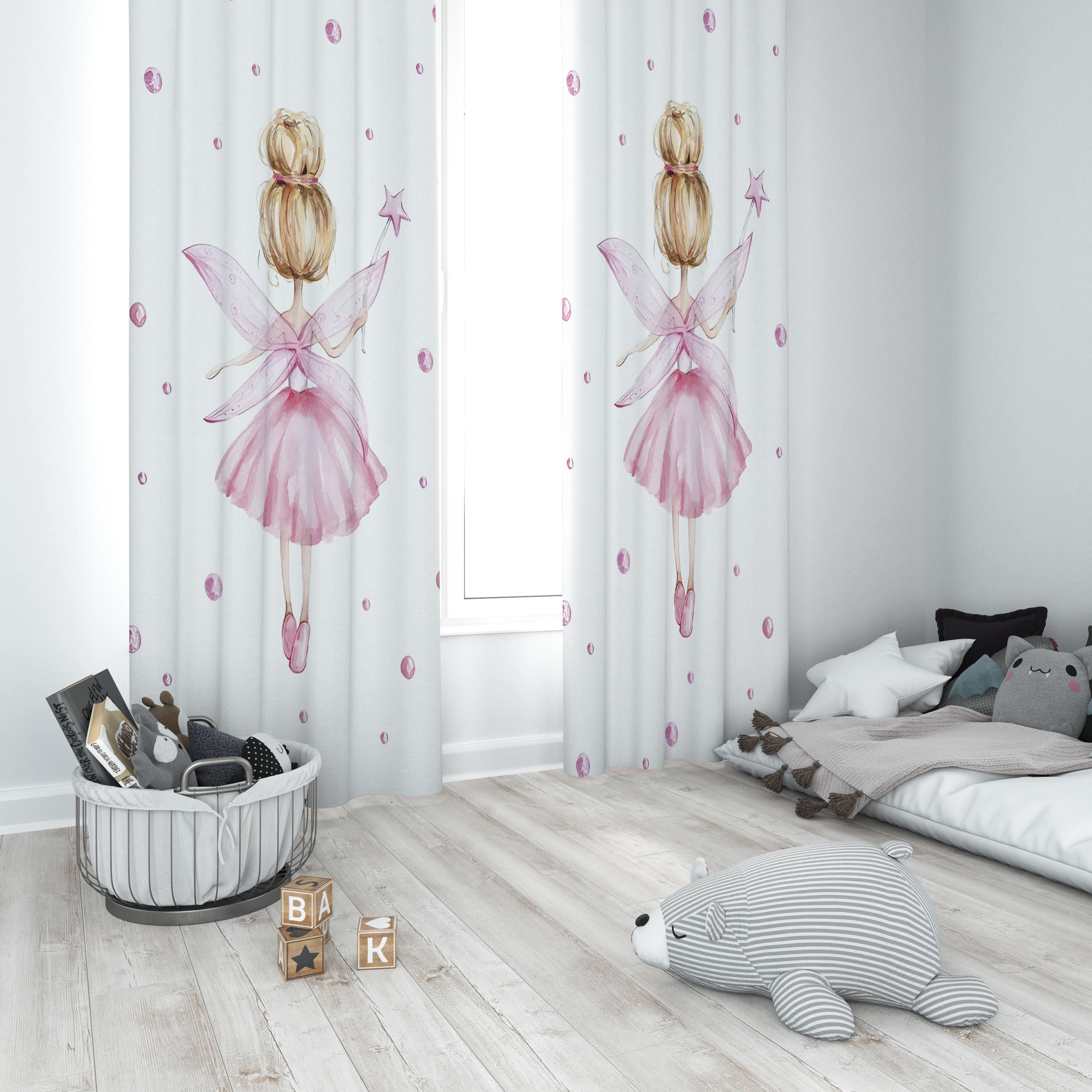 Minibabyrooms Peri Kız Temalı Fon Perde