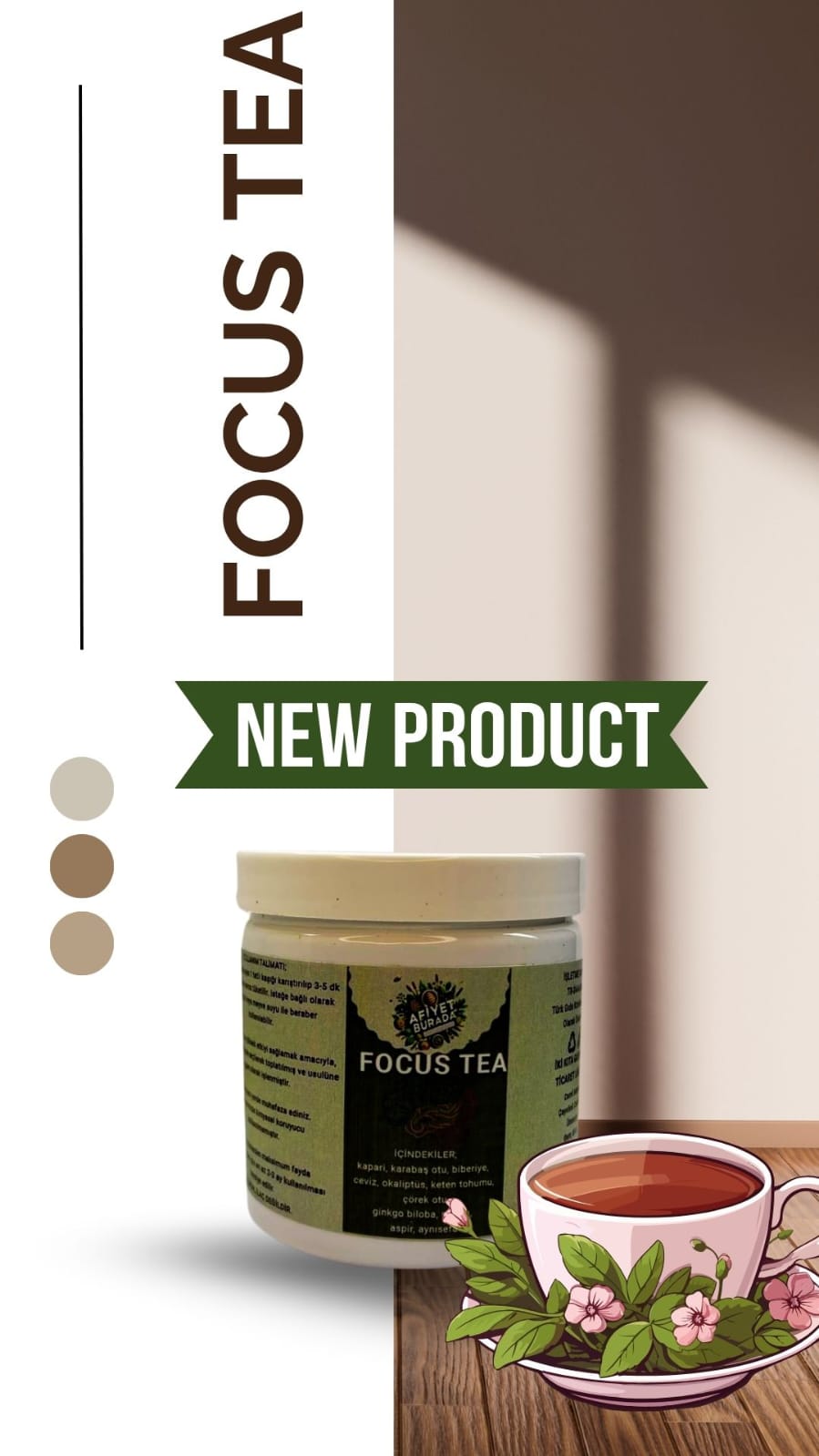 FOCUS TEA(Nörolojik Çay)120gr