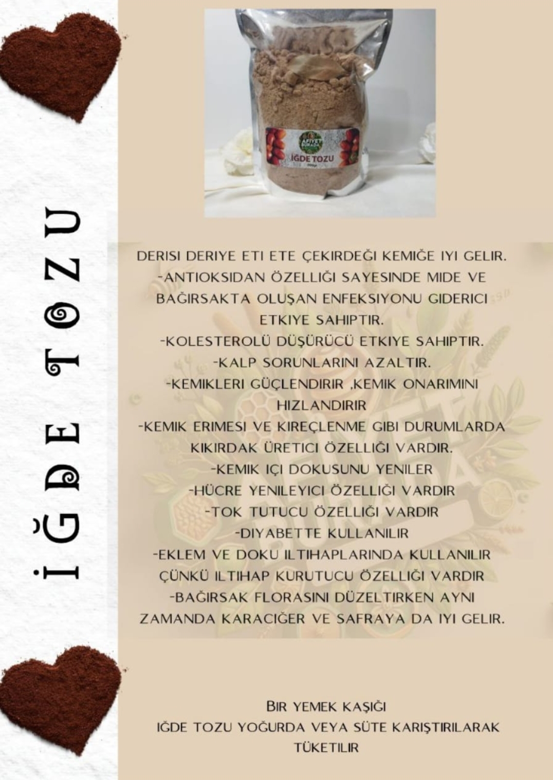 İĞDE ÇEKİRDEĞİ TOZU