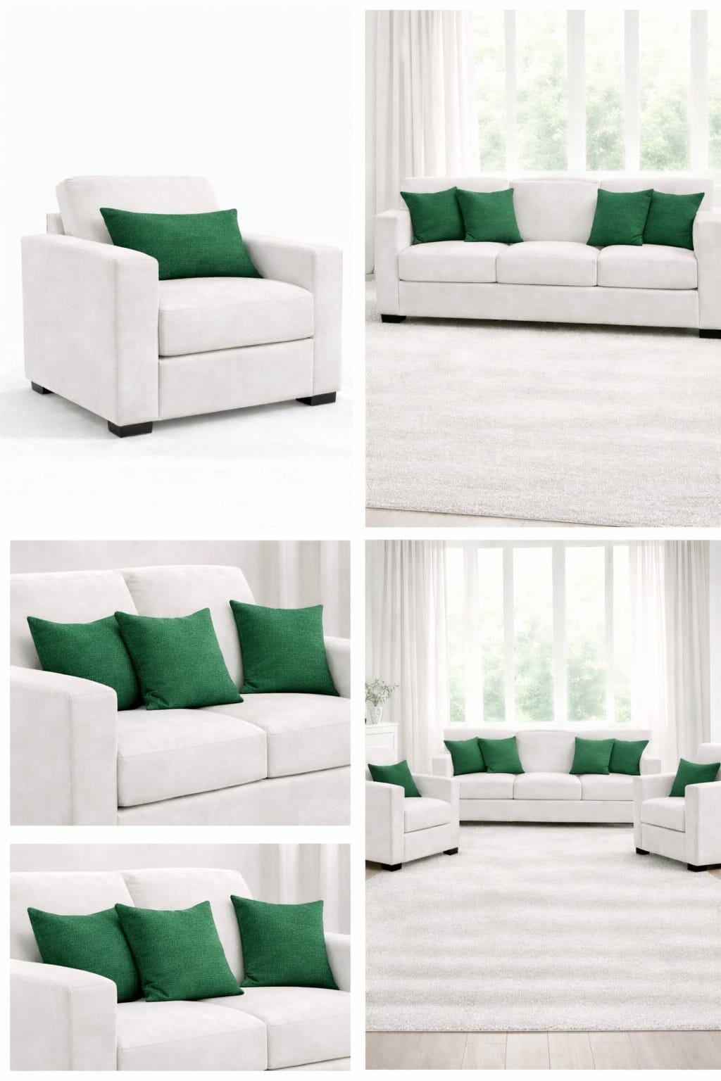 PerdeYap Kadife Dokulu Koyu Yeşil Kırlent Yastık Kılıfı ( 1 Adet )