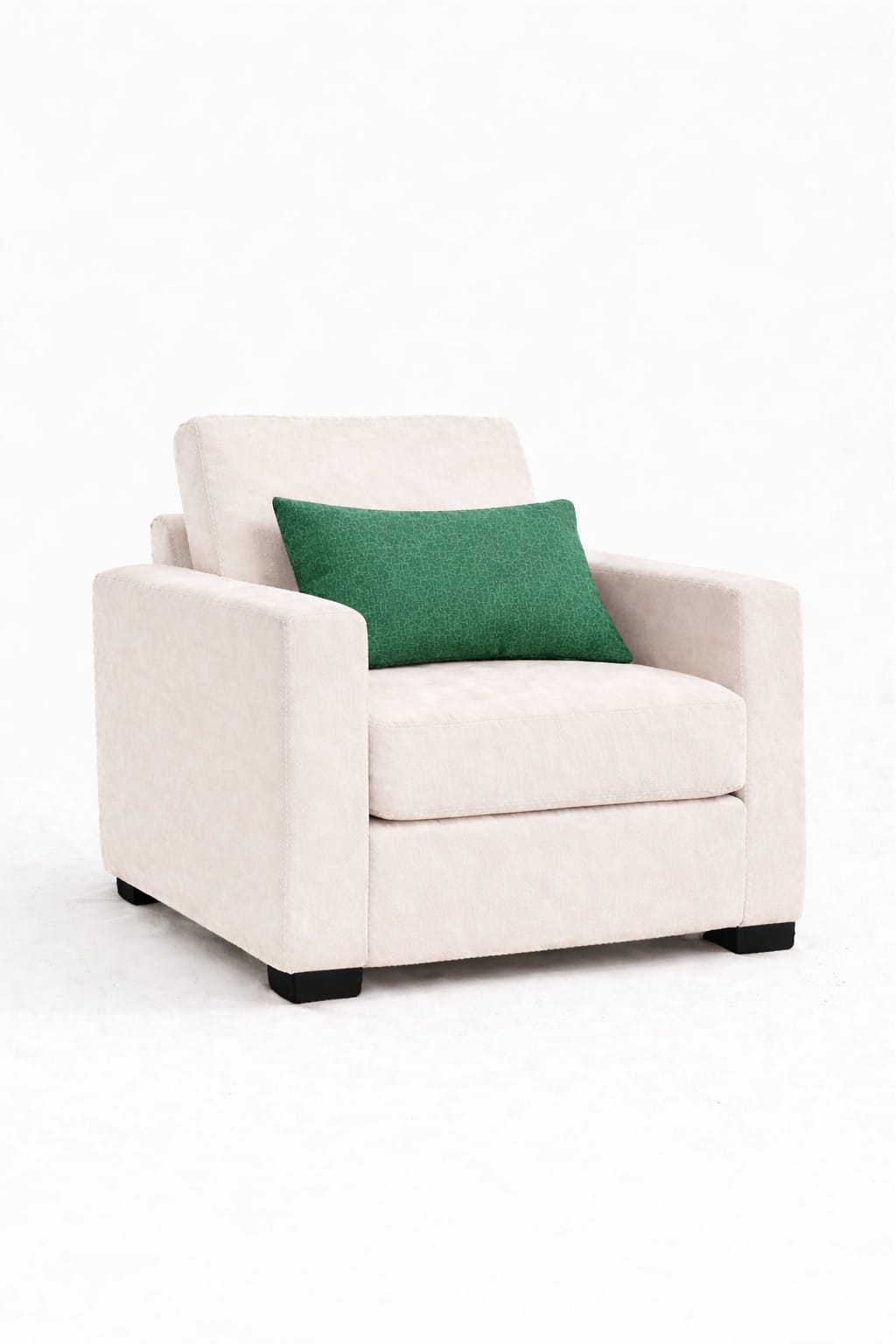 PerdeYap Kadife Dokulu Koyu Yeşil Kırlent Yastık Kılıfı ( 1 Adet )