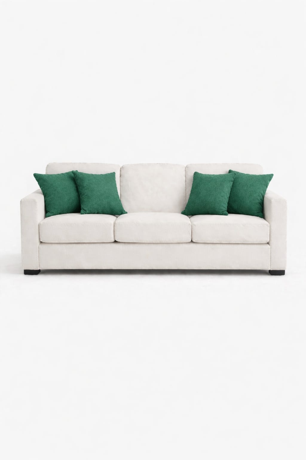 PerdeYap Kadife Dokulu Koyu Yeşil Kırlent Yastık Kılıfı ( 1 Adet )