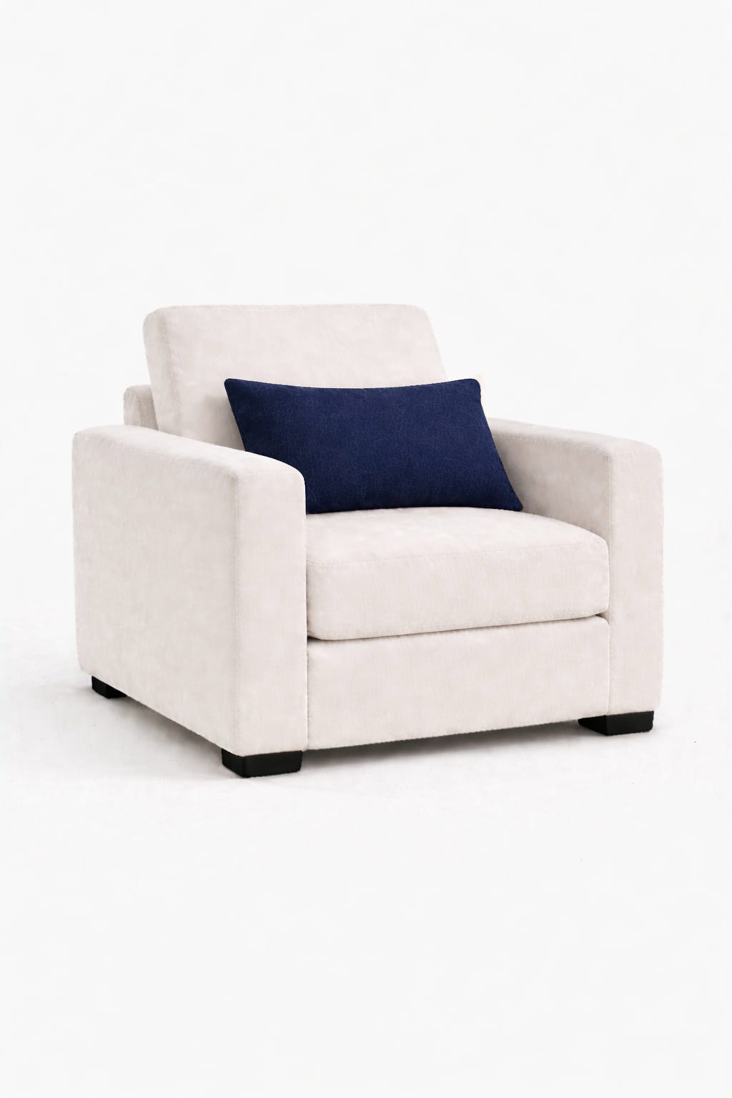 PerdeYap Kadife Dokulu Koyu Lacivert Kırlent Yastık Kılıfı ( 1 Adet )