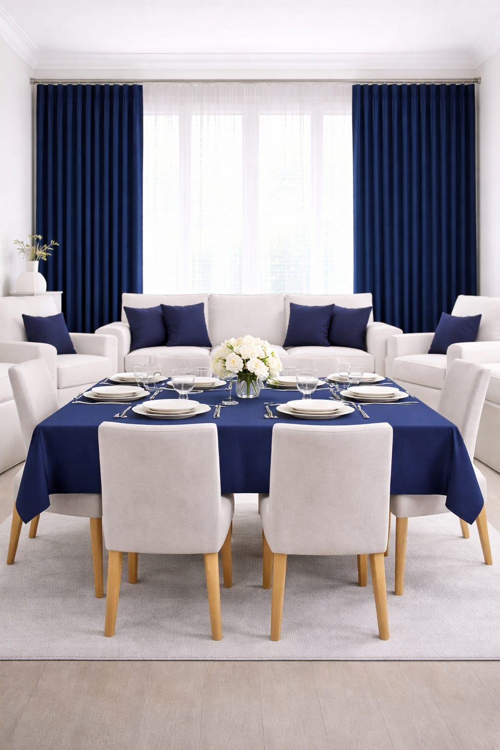 PerdeYap Kadife Dokulu Koyu Lacivert Kırlent Yastık Kılıfı ( 1 Adet )