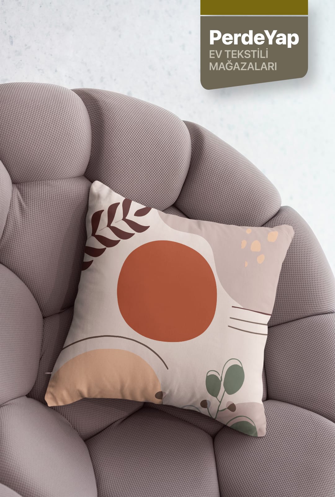 Yaz Esintisi Ve Çiçekleri Desenli 4lü Dijital Baskılı Kırlent Yastık Kılıfı Krem 43x43 Cm 036