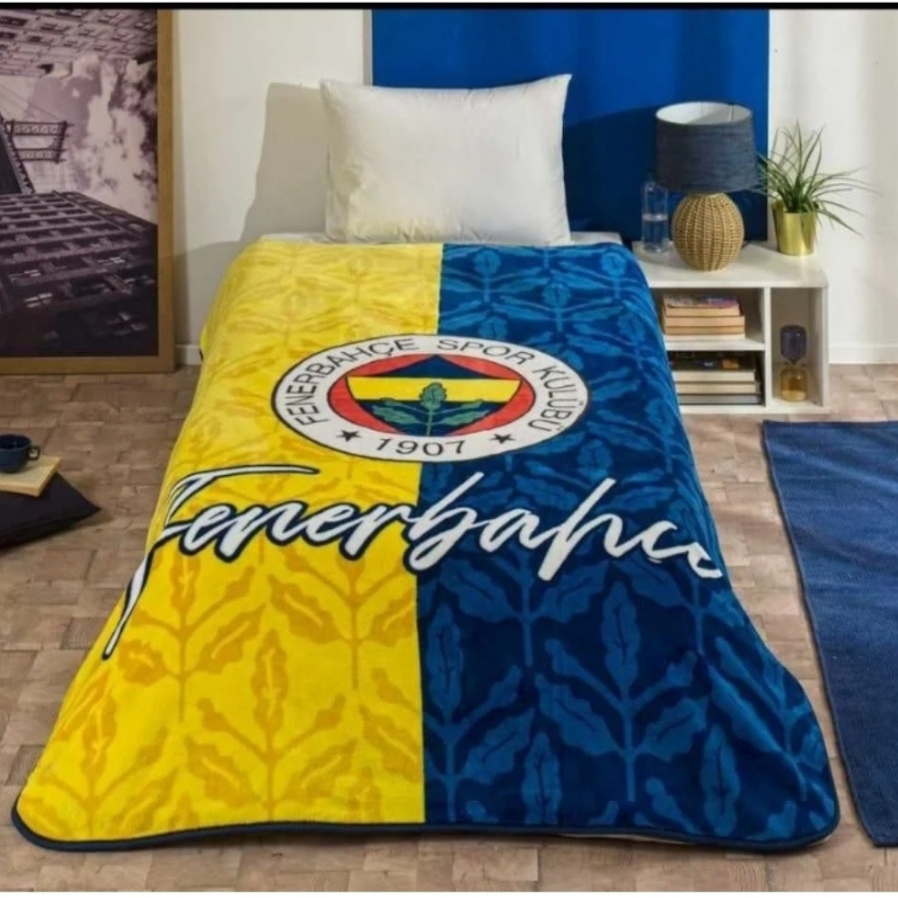 Taç Fenerbahçe Klasik Tek Kişilik Battaniye