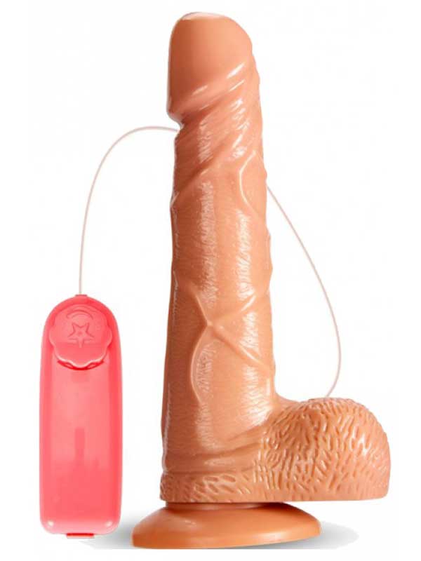 BDR-C-YN7255 J.B. Titreşimli 17cm Dönme Hareketli Dildo Vibratör(360)