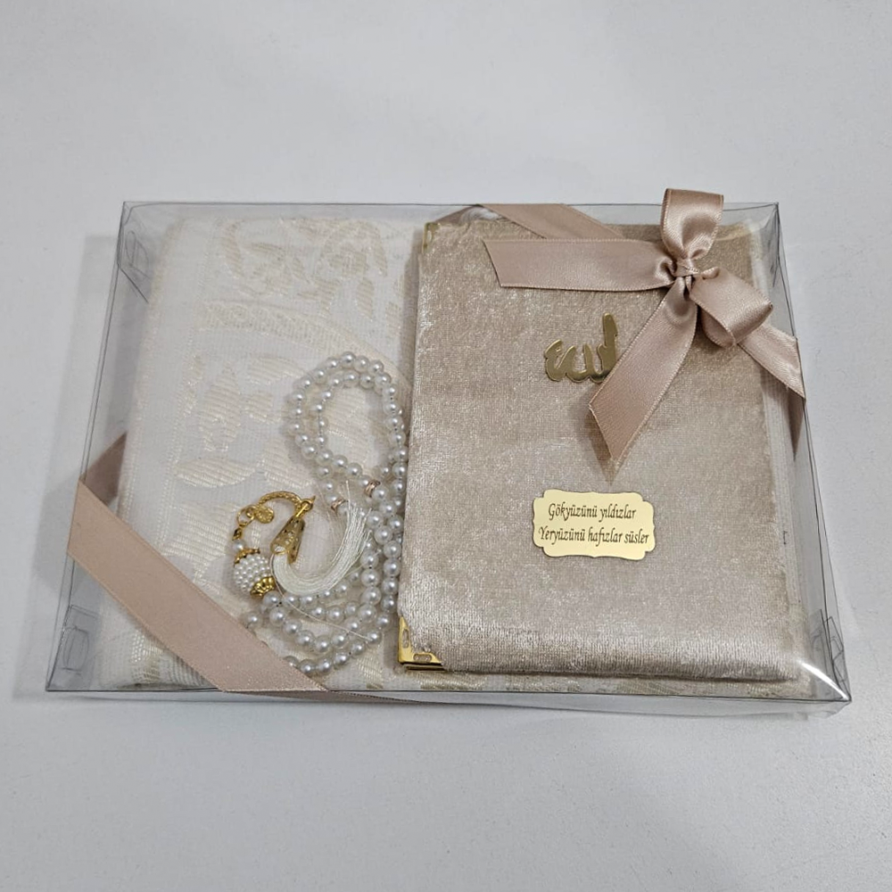 Rose Rengi Seccadeli Kadife Set