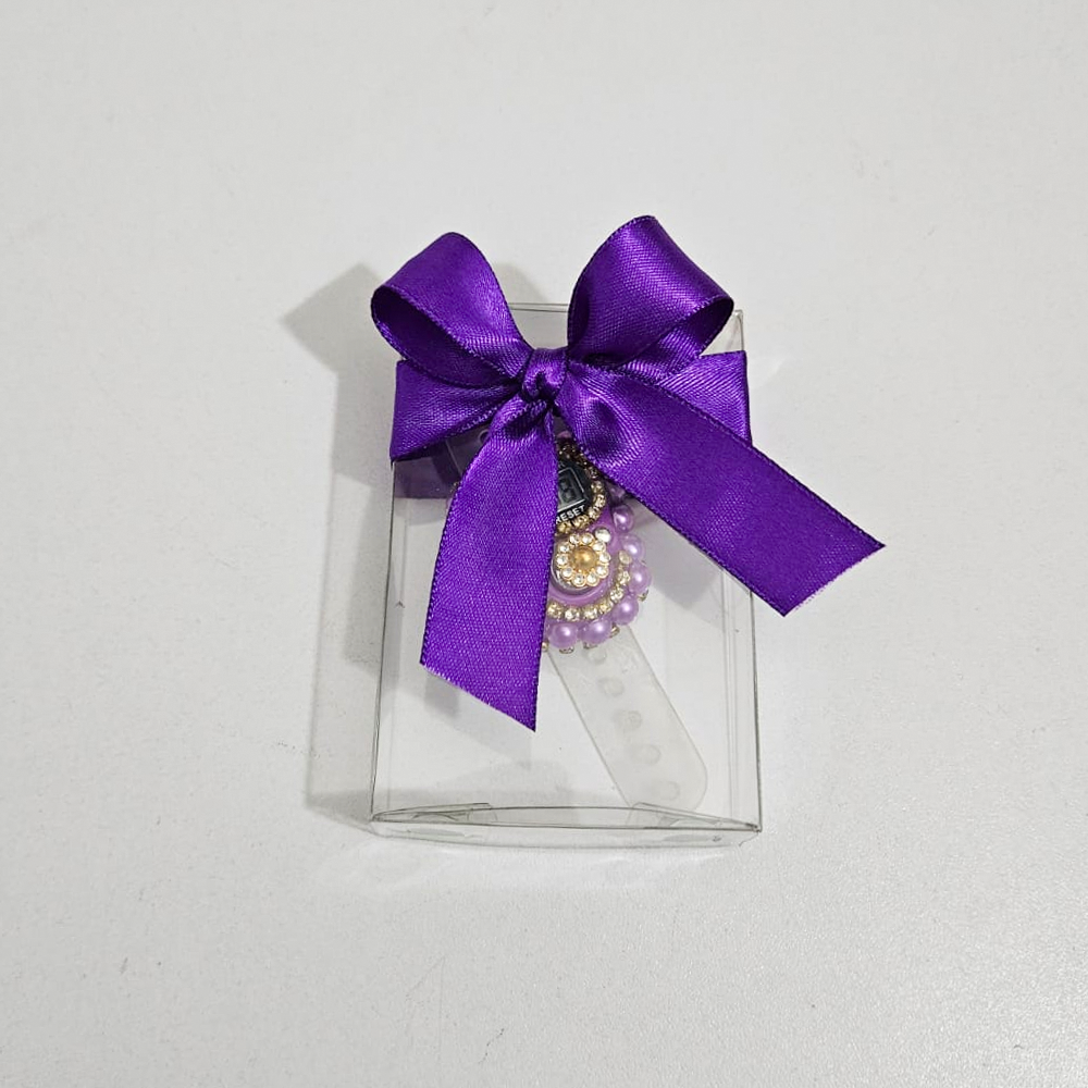 Mor Kurdeleli Kutulu Taşlı Zikirmatik