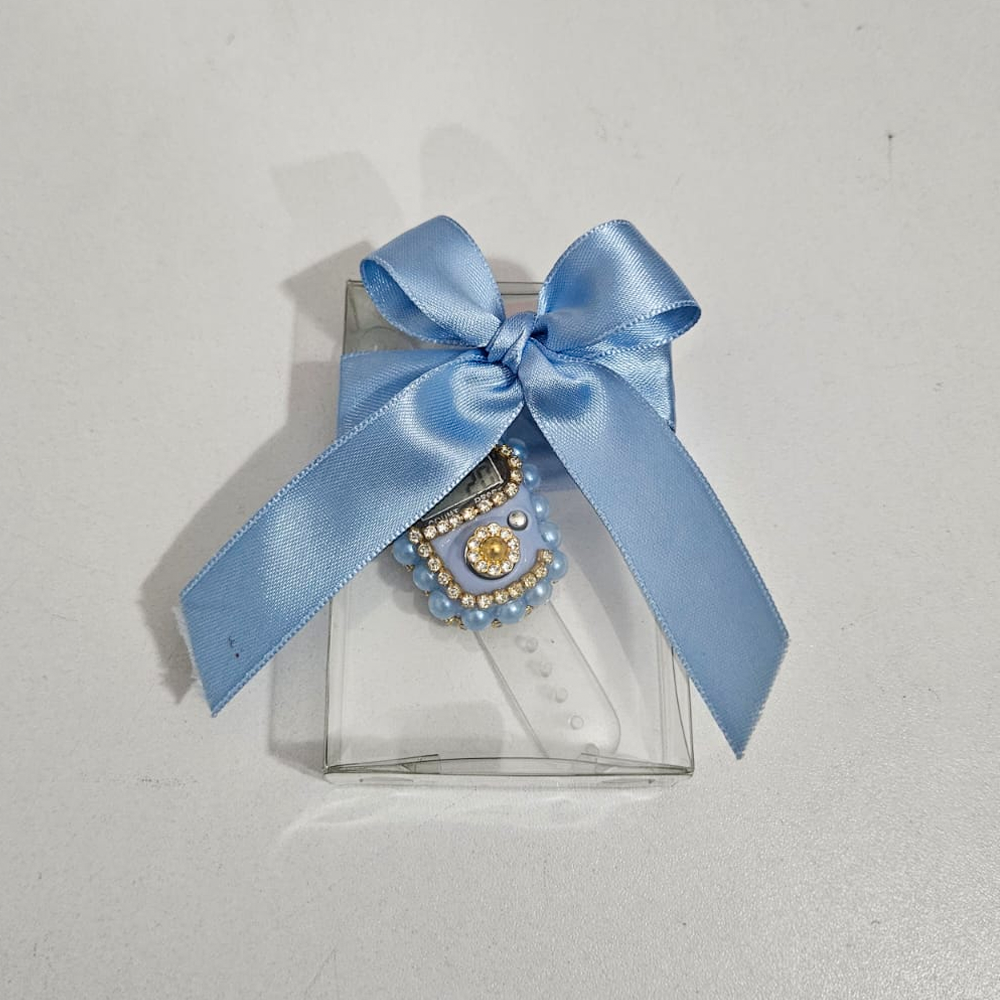 Bebe Mavisi  Kurdeleli Kutulu Taşlı Zikirmatik