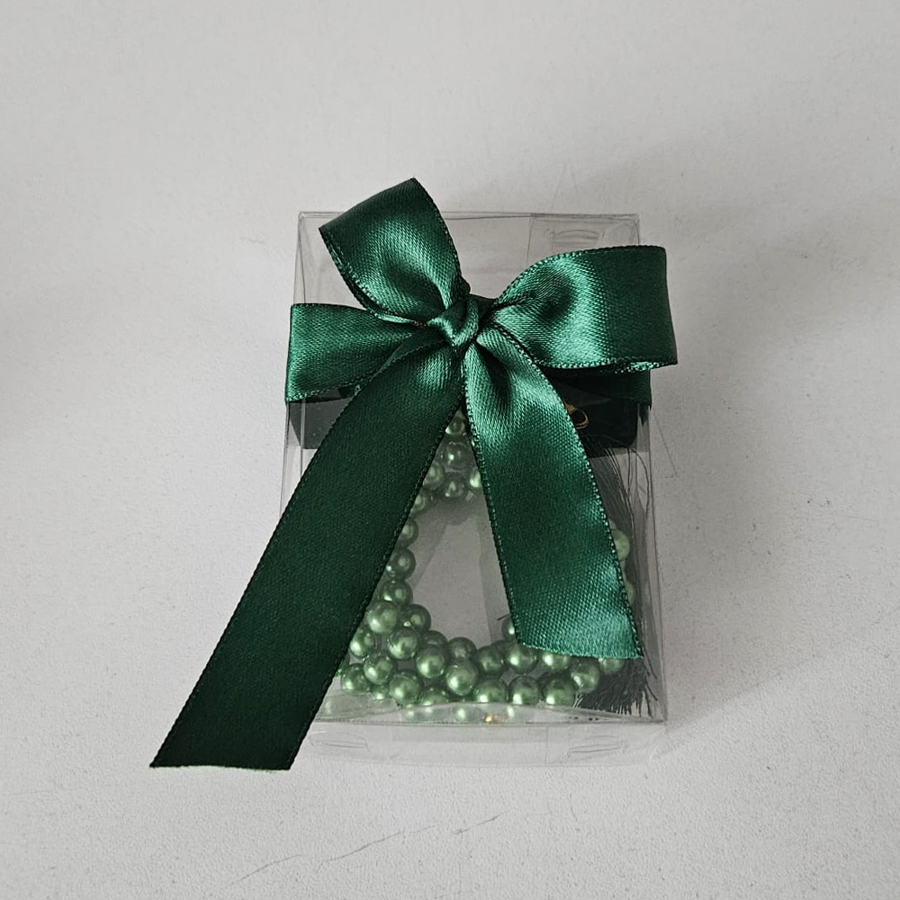 Yeşil Kurdeleli Kutulu Tesbih