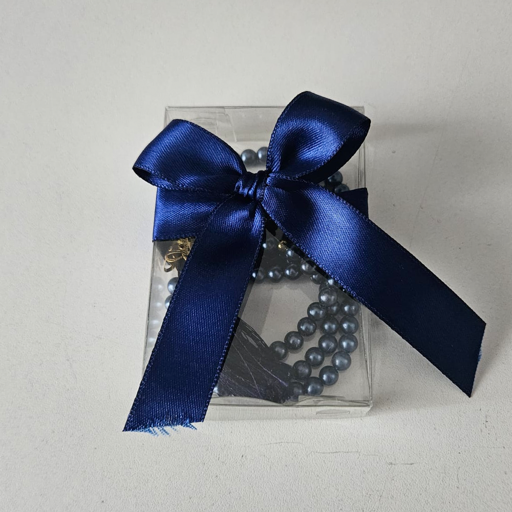 Lacivert Kurdeleli Kutulu Tesbih