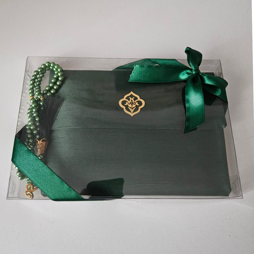 Yeşil İpek Keseli set