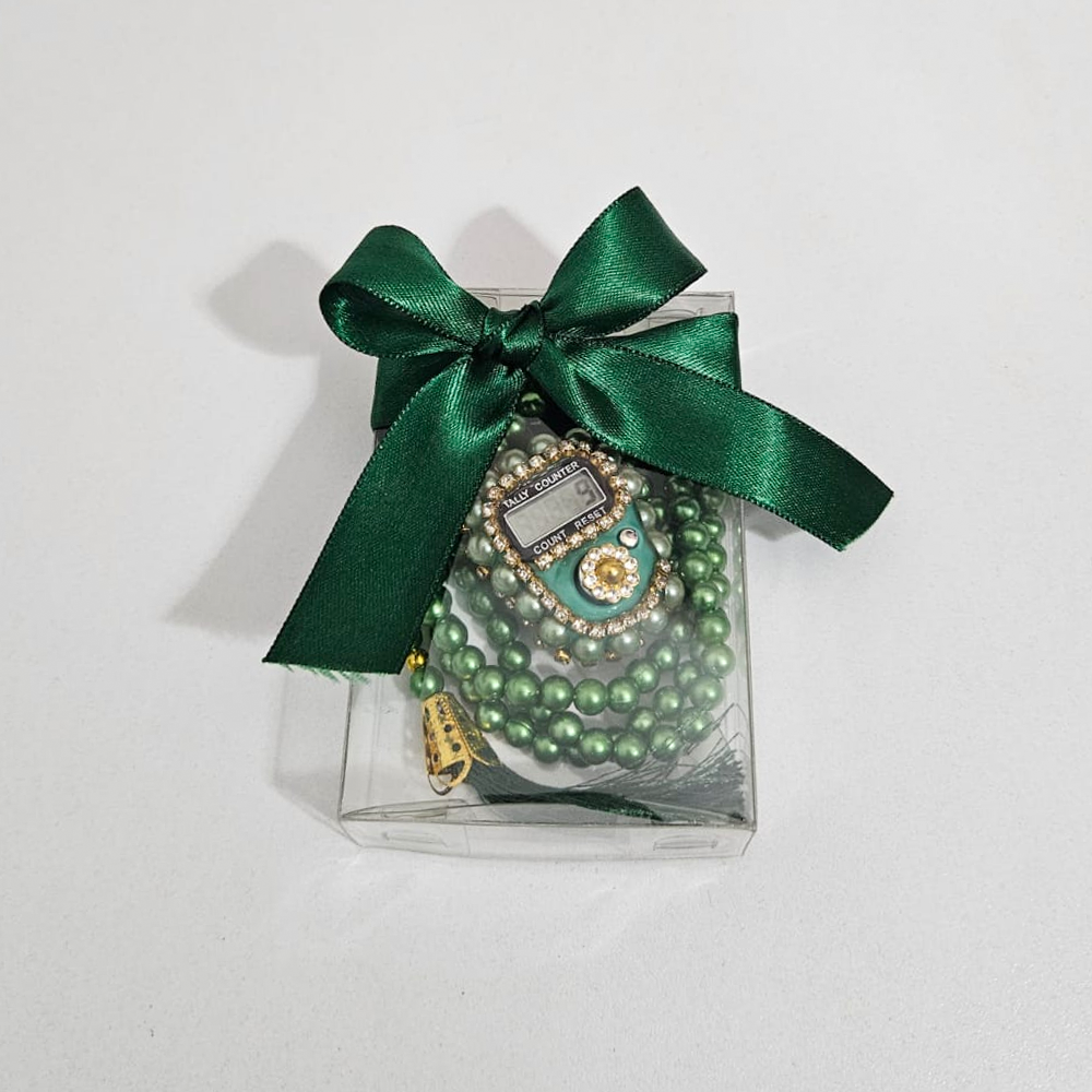 Yeşil Tesbih Ve Taşlı Zikirmatik