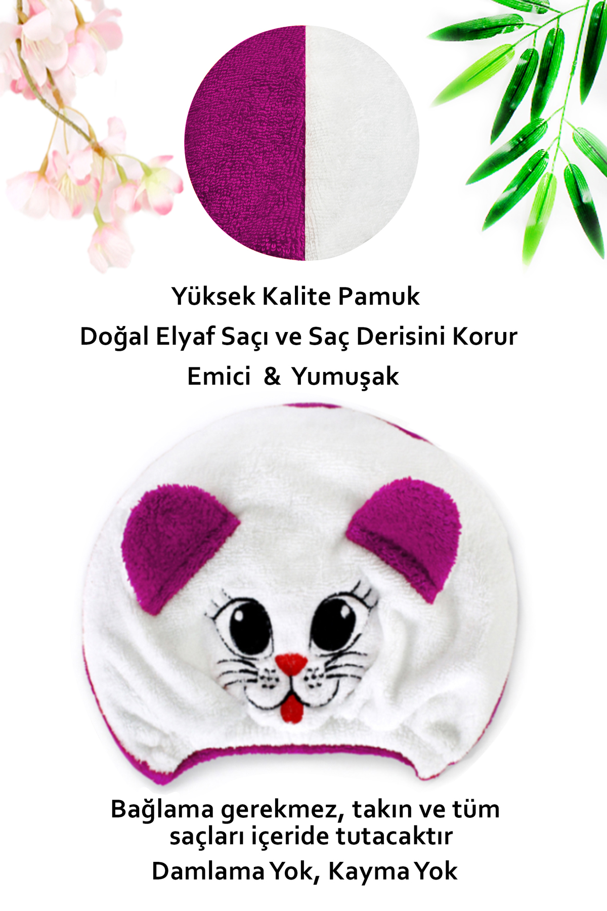 Saç Kurulama Havlusu Banyo Duş Bonesi