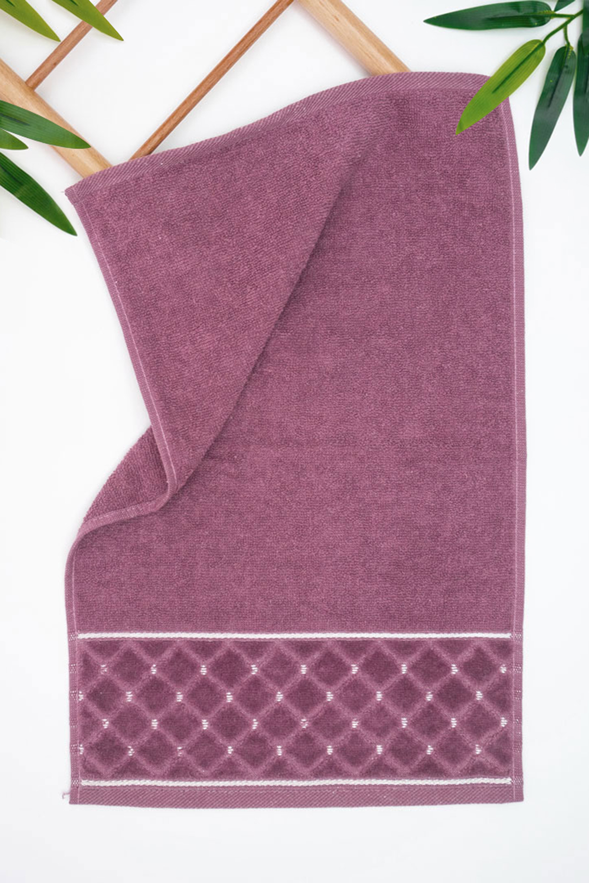 Mutfak-Havlusu-Bade Jakarlı-Bordo-enex life