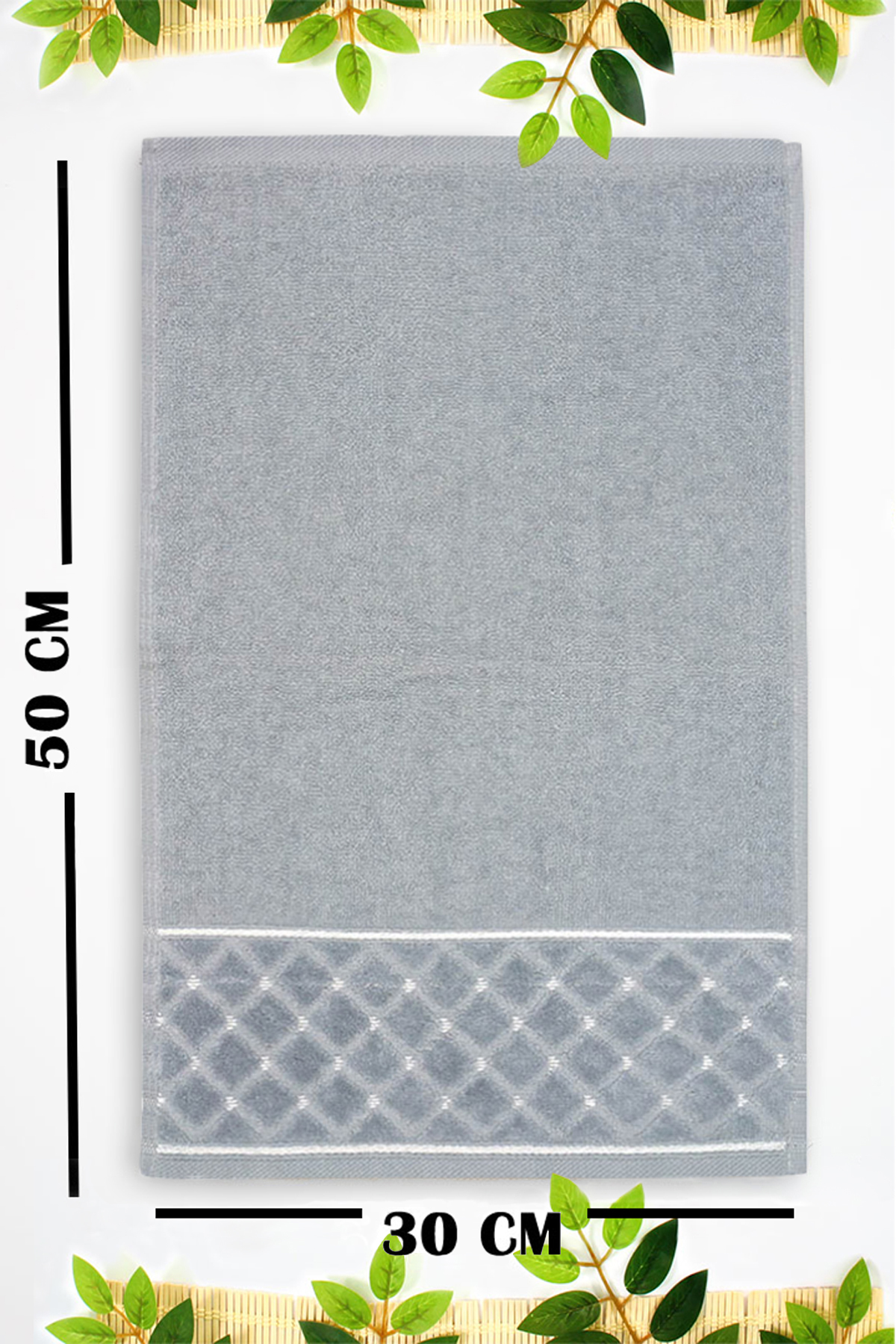 Mutfak-Havlusu-Bade Jakarlı-Gri-enex life
