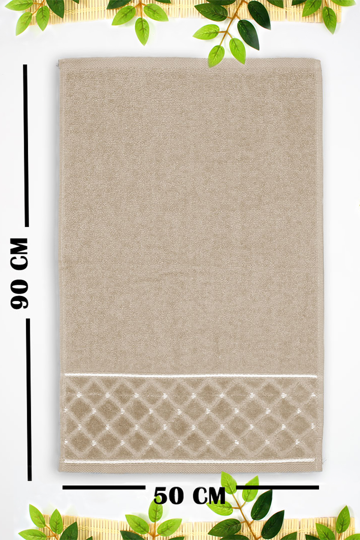 EL-Yüz-Havlusu-Yoncagül Motif Jakarlı-Kahve-enex life