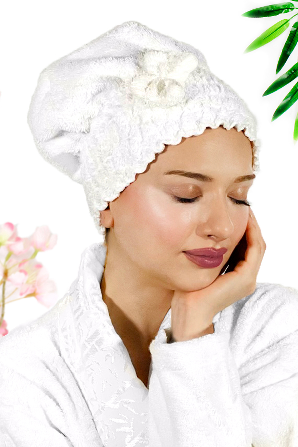 Kadın Bone Havlu FİYONK Modelli