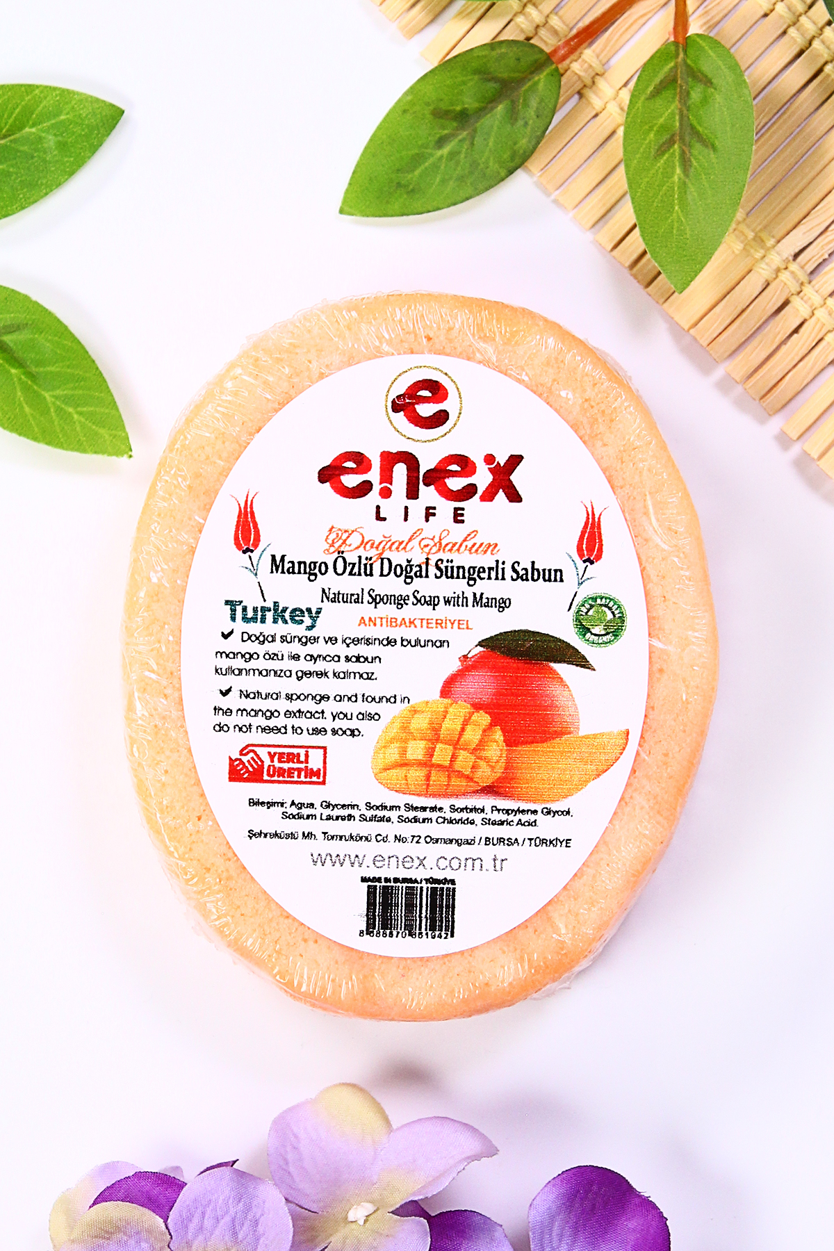 Mango Özlü %100 Süngerli Sabun